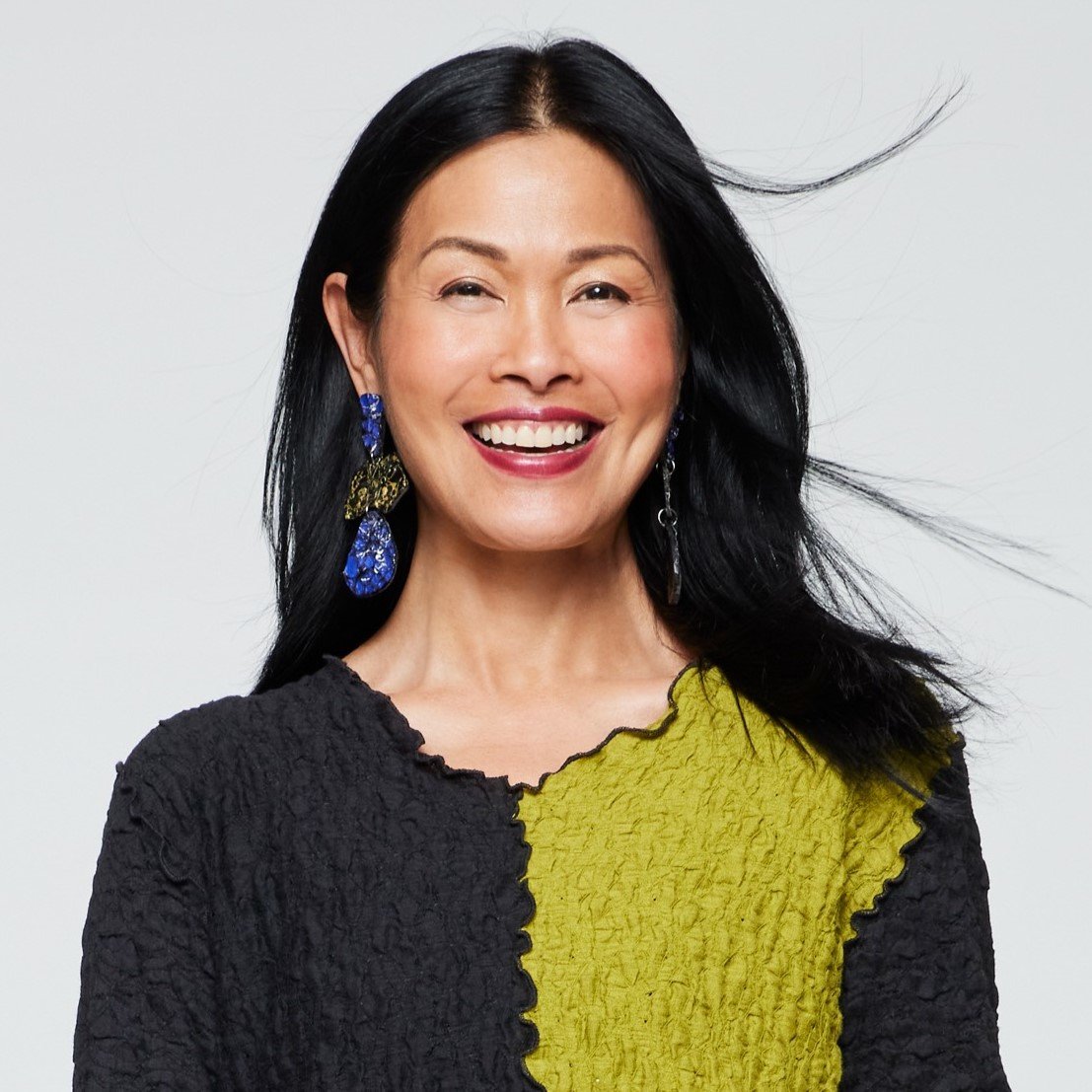 Royal and Gold Cubical Bell Shaped Earrings