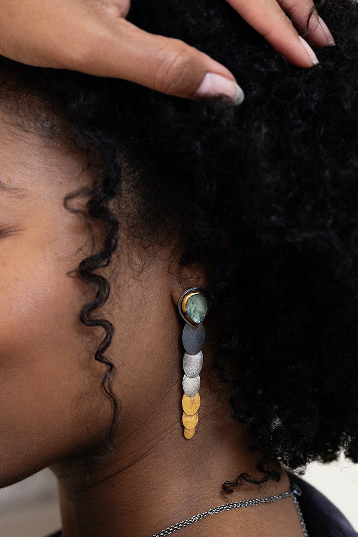 Oval Pivot Earrings