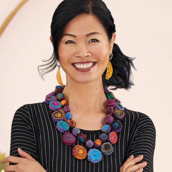 Multicolored Eddy Long Necklace