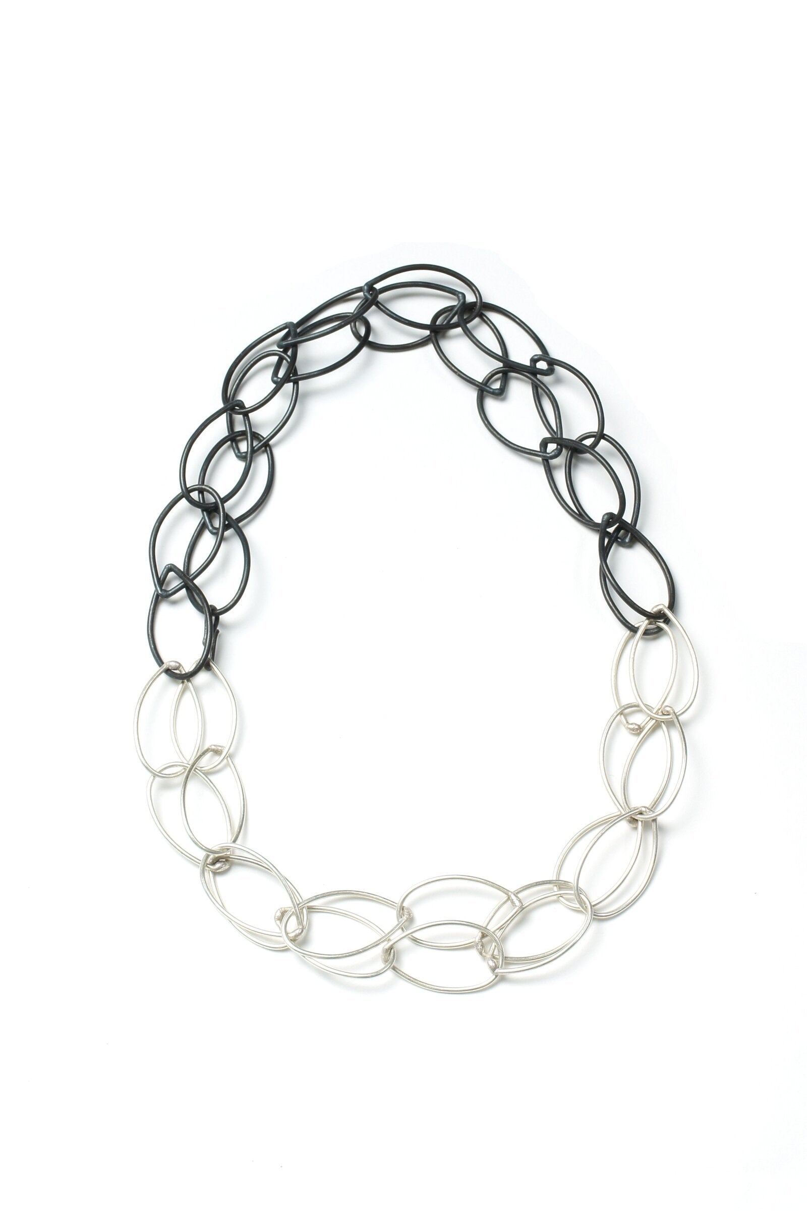 steel and silver, shown doubled