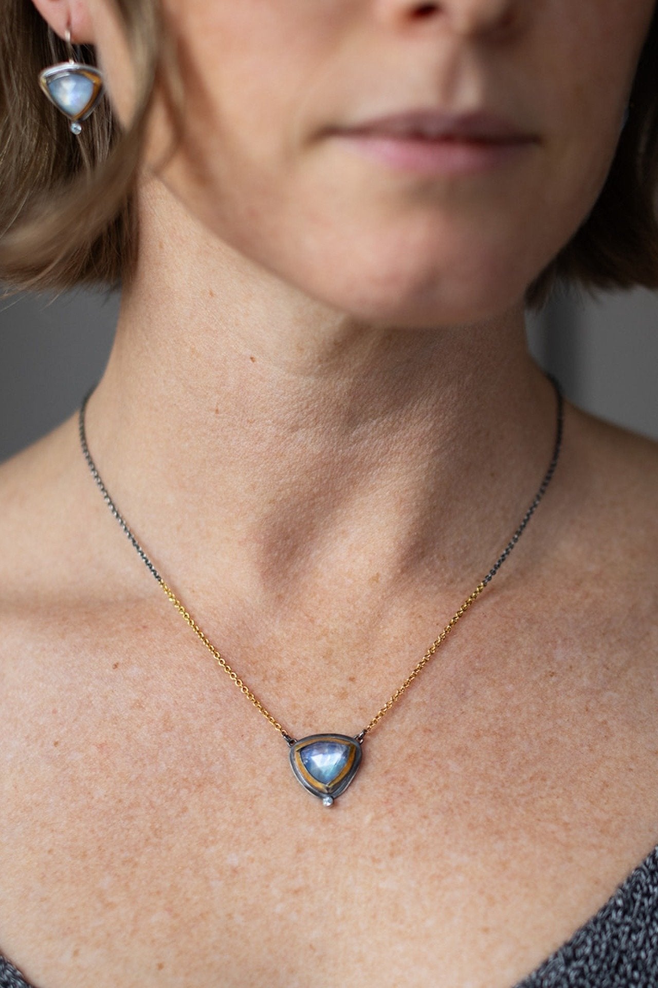 Tri Fold Split Necklace