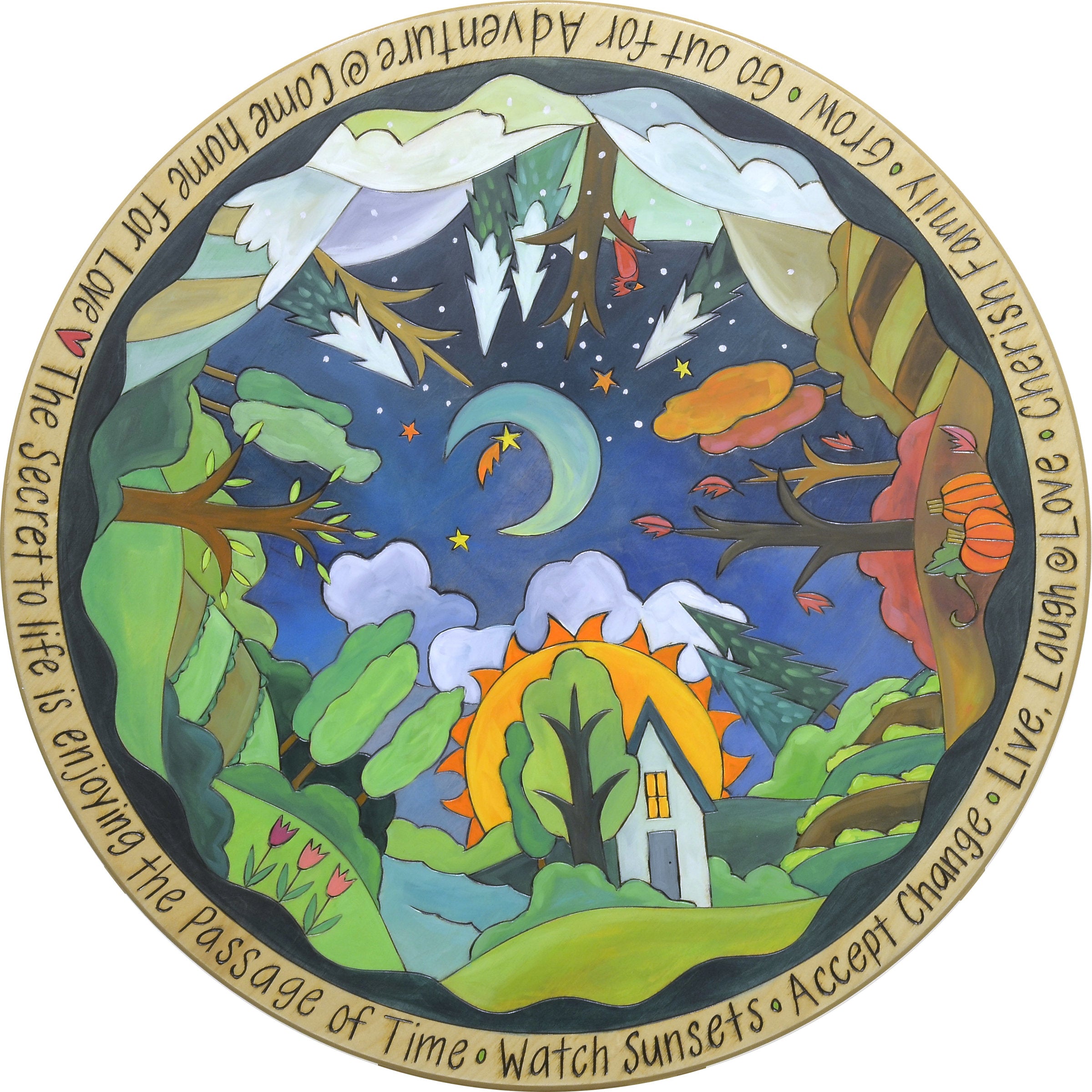 Enjoy the Passage of Time Lazy Susan