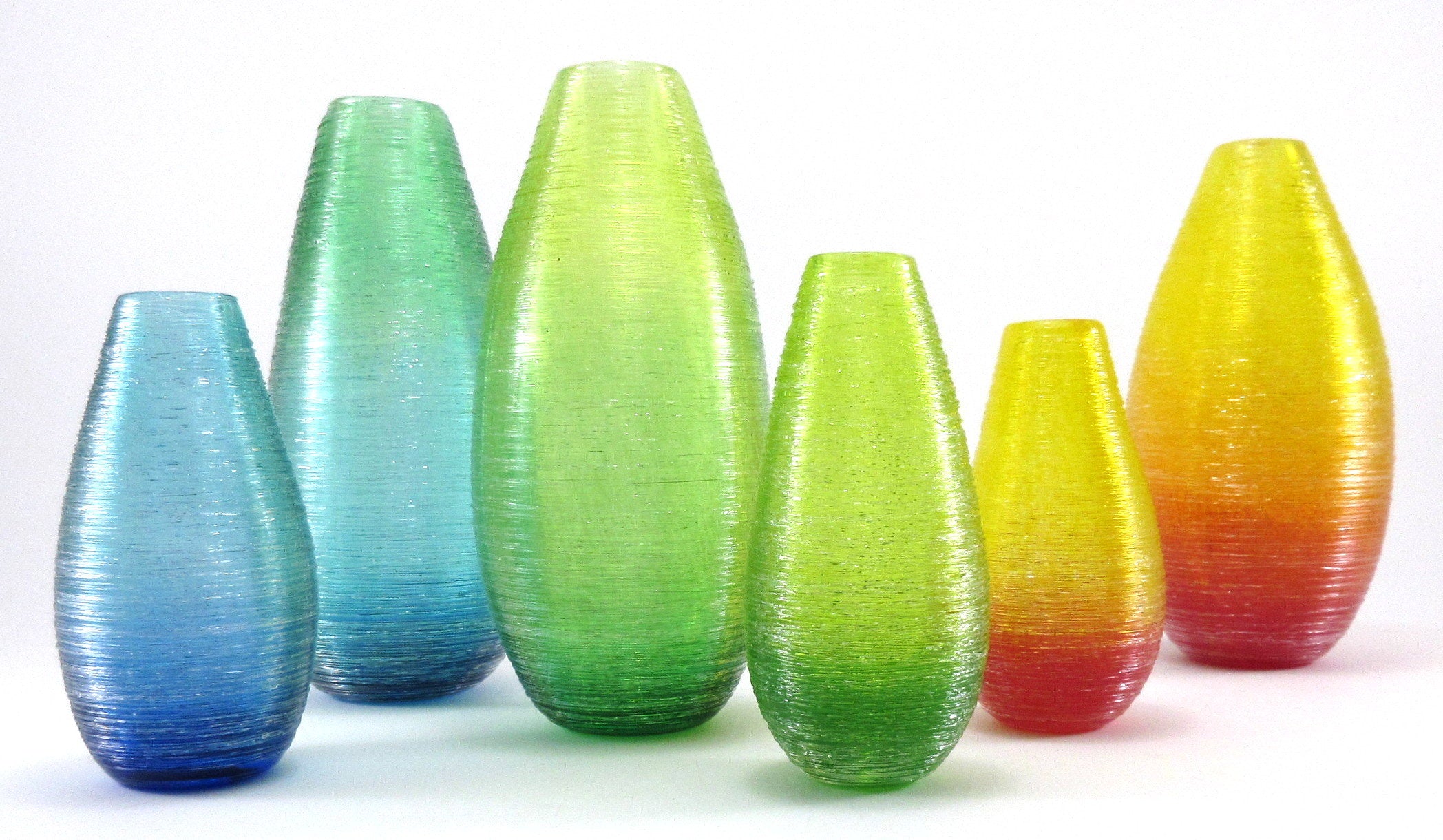 Shimmer Vases in Brights