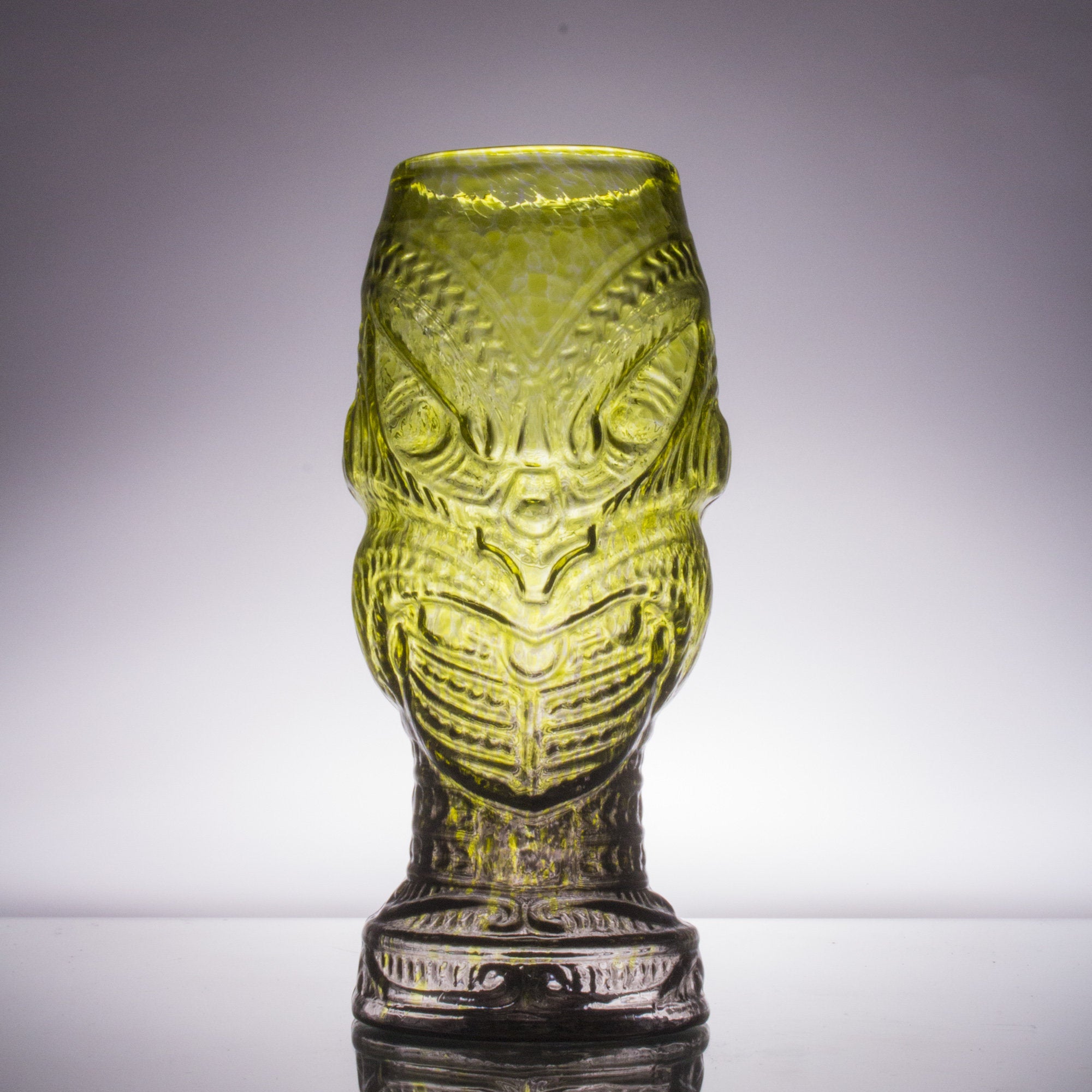 headhunter tiki mug in jungle fog