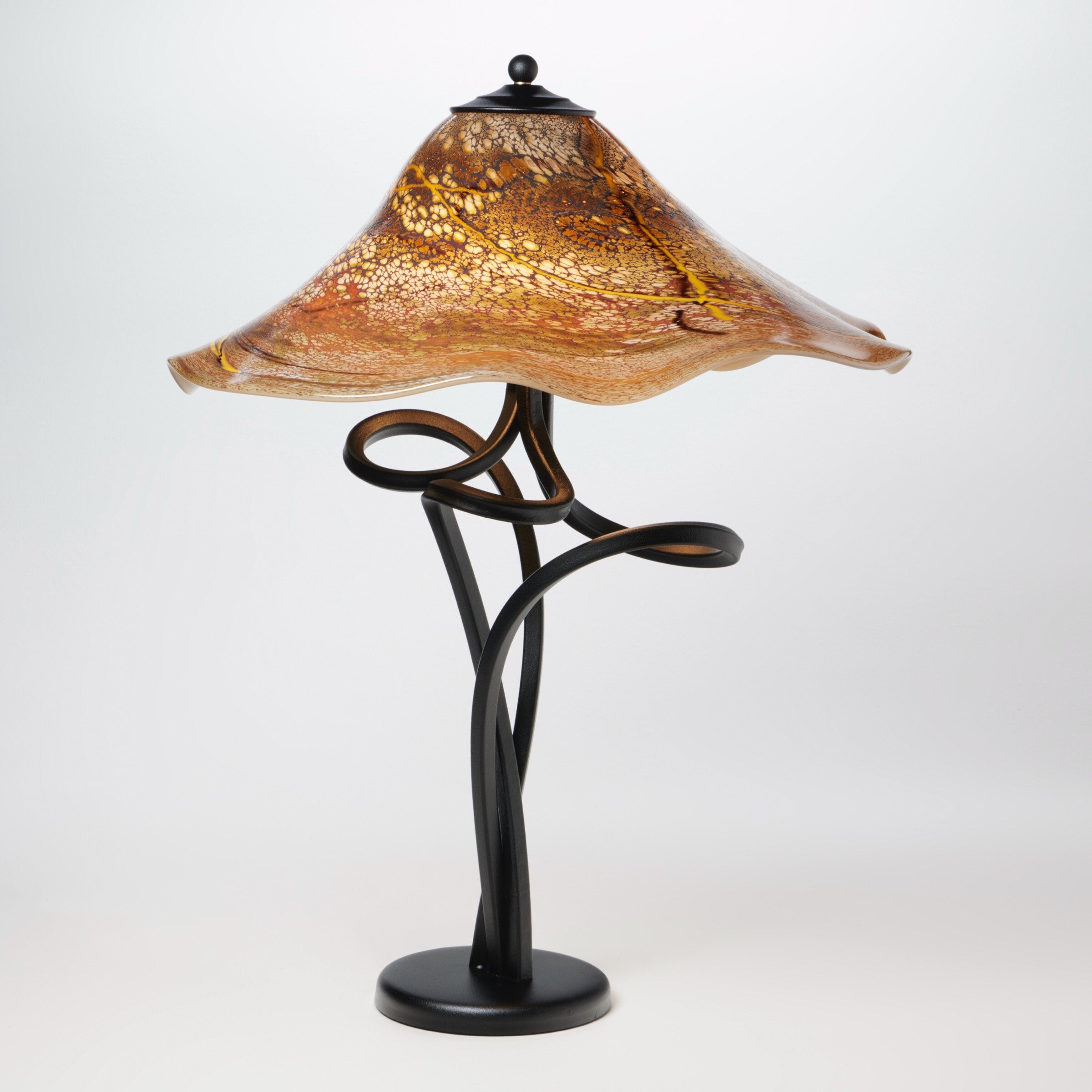 Paprika Fluted Spiral Lamp