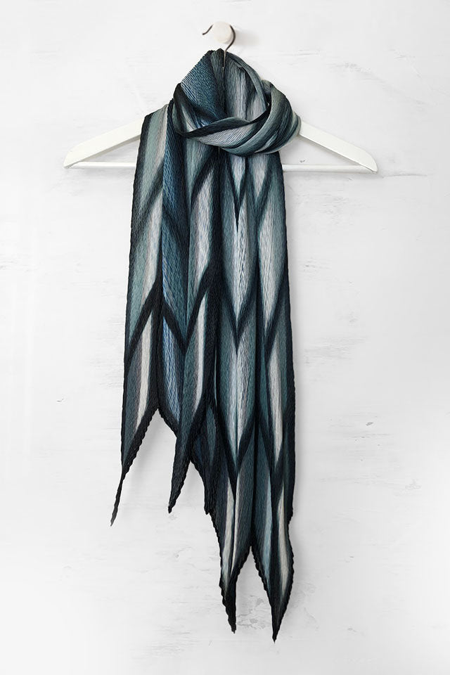 Shibori Pleated Scarf · Artful Home