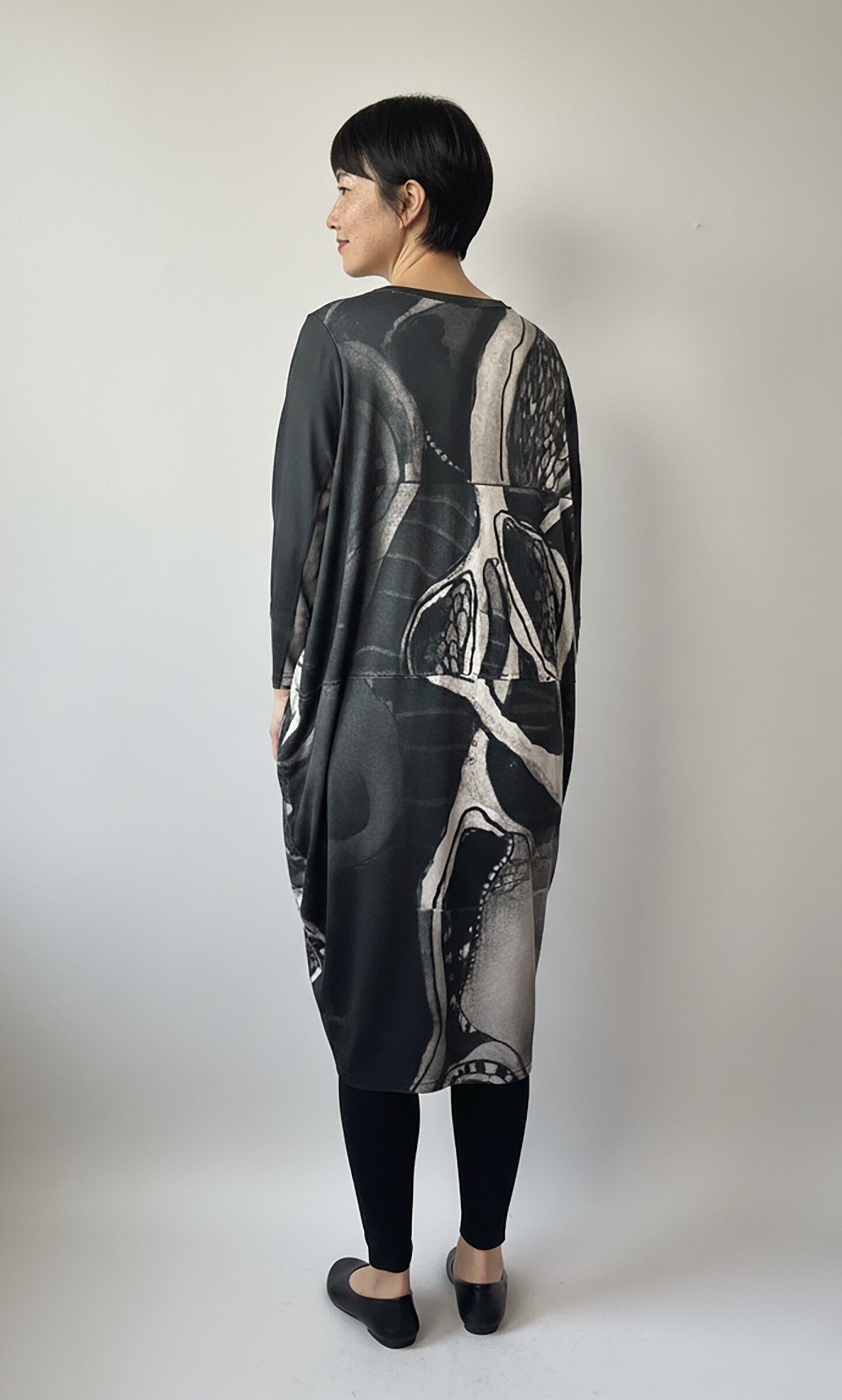 Black and White Tunic Dress