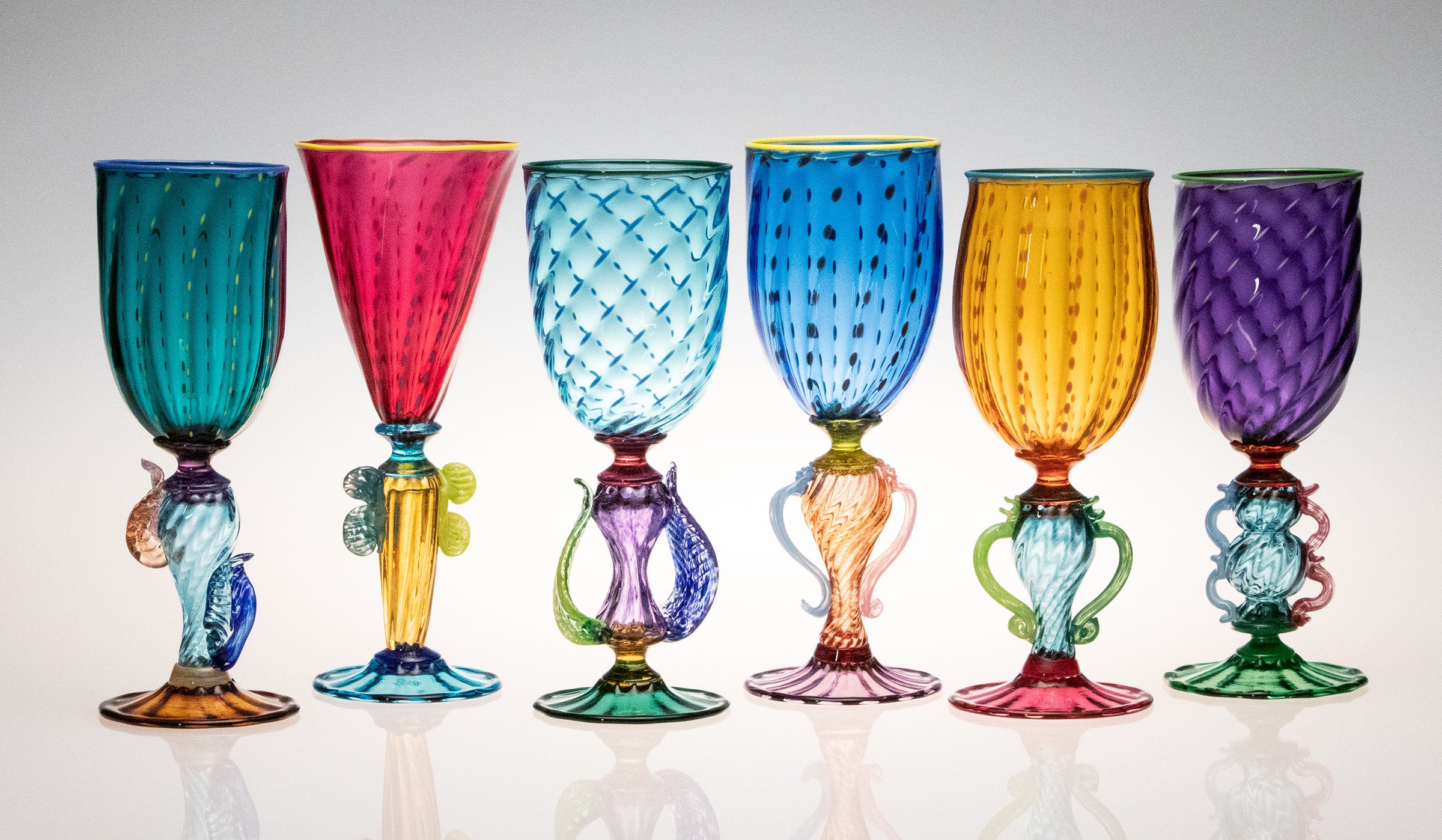 Tutti Frutti Wine Goblets