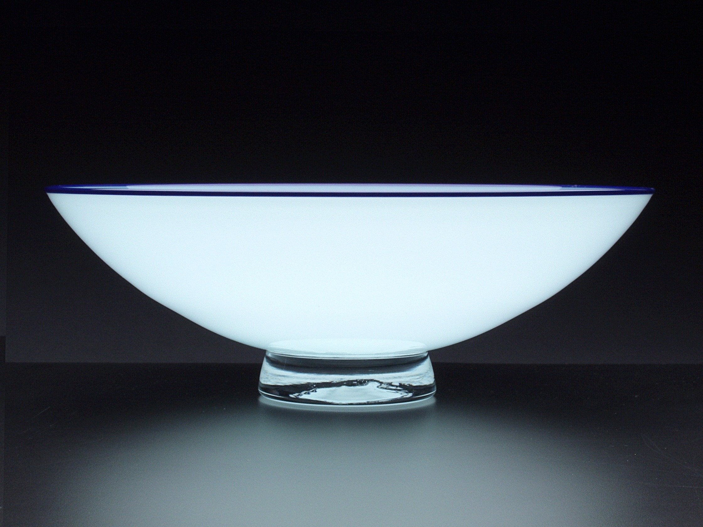 Pale Blue Bowl with Blue Lip