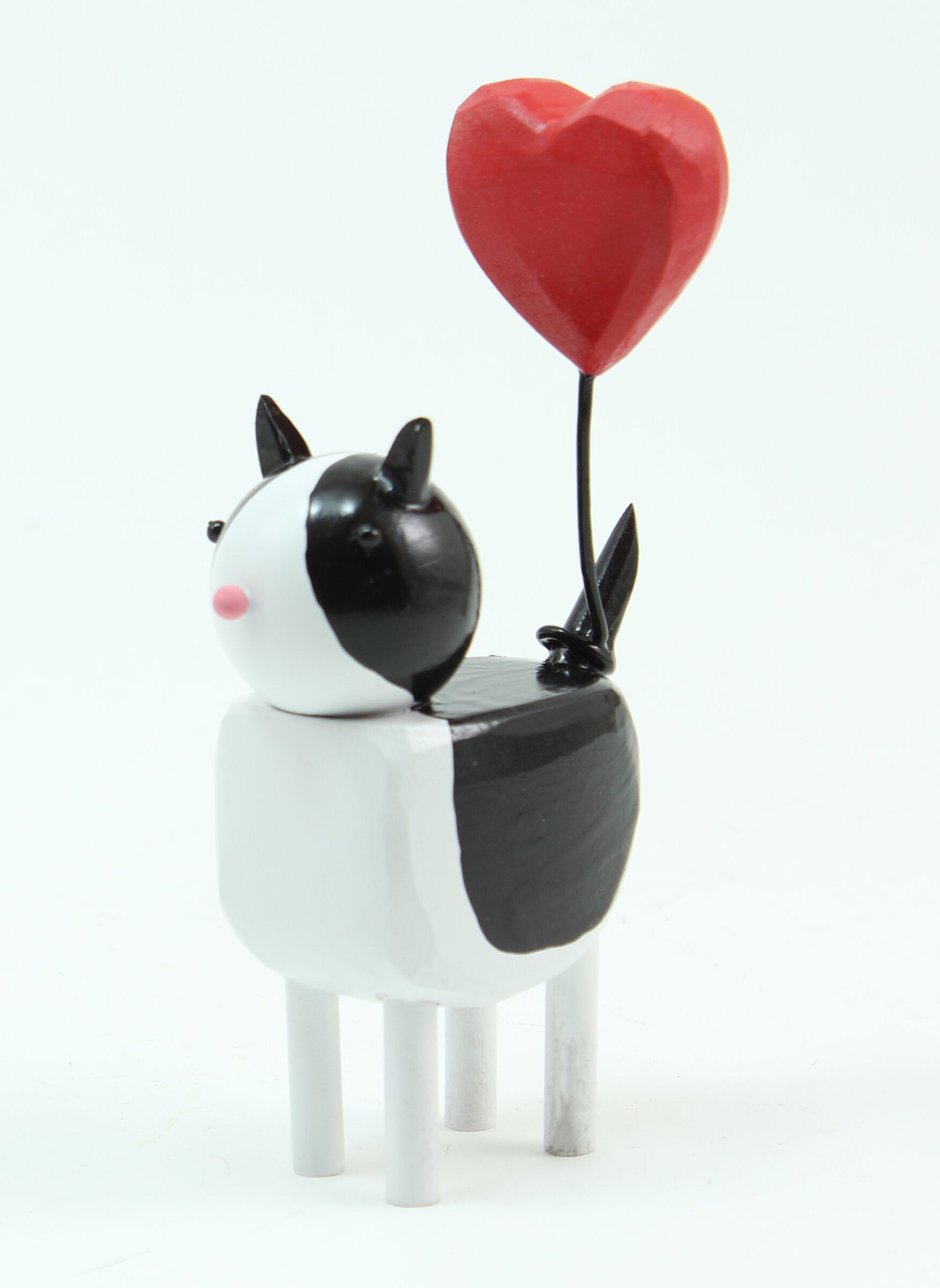 Kitties with Heart Balloons