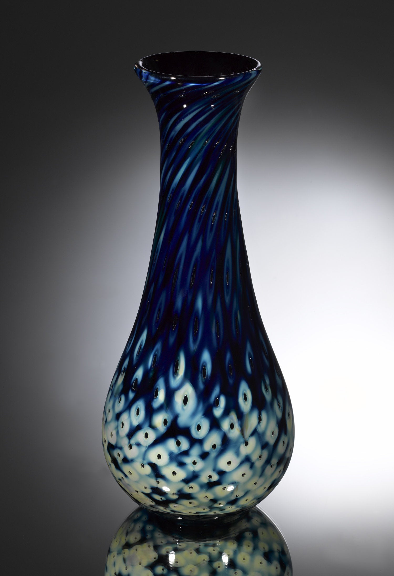 Teardrop Vase - Treasure Series Peacock