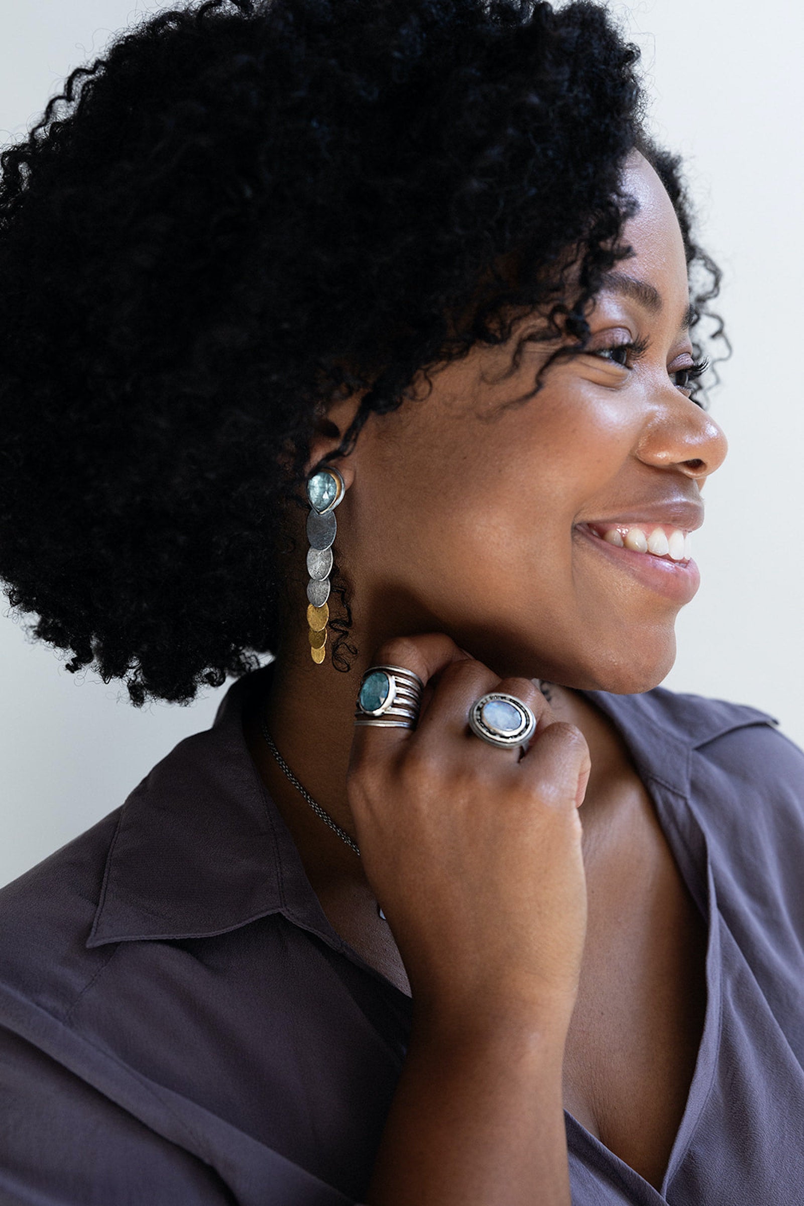 Oval Pivot Earrings