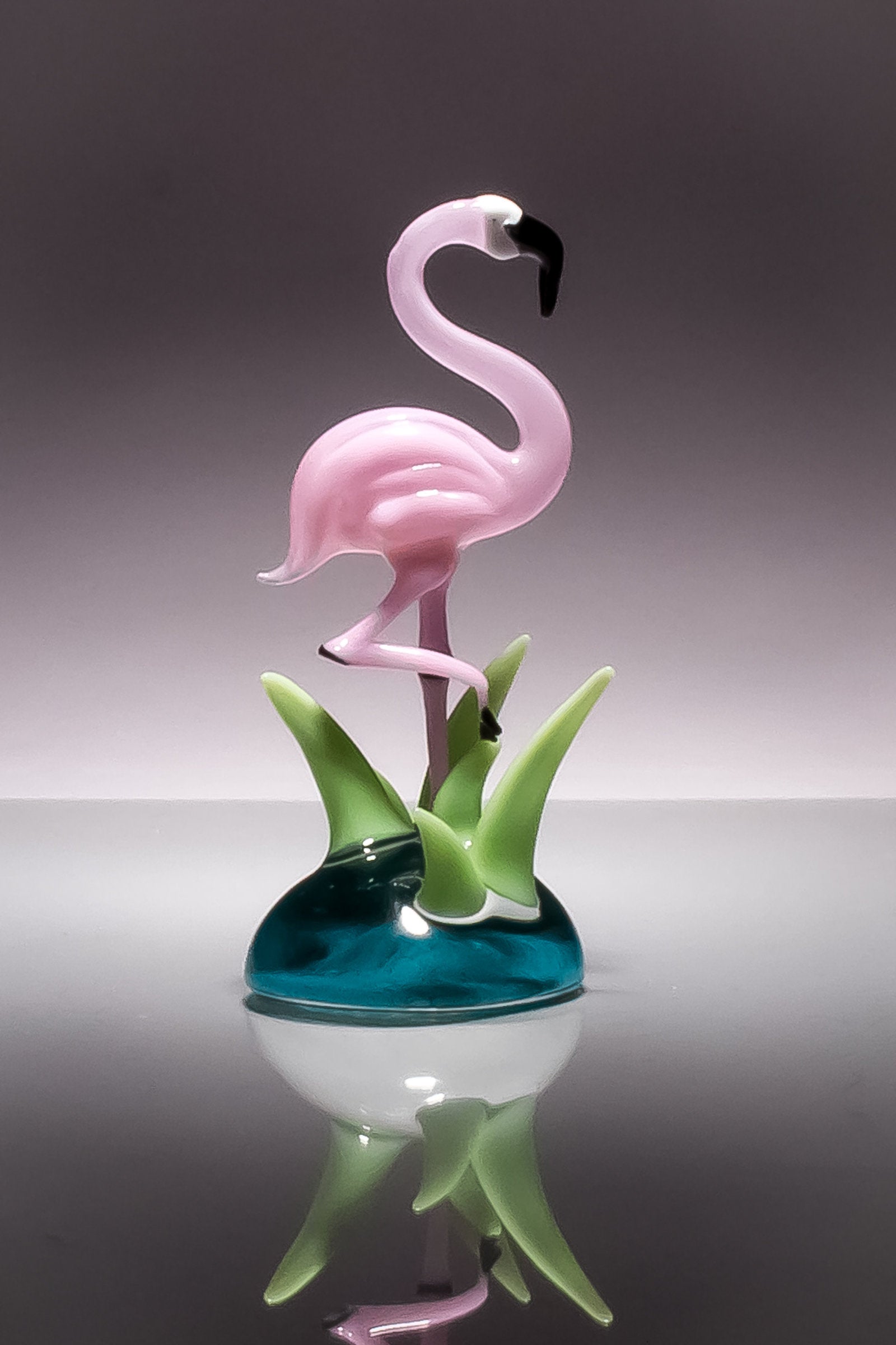 Pink Flamingo Sculpture