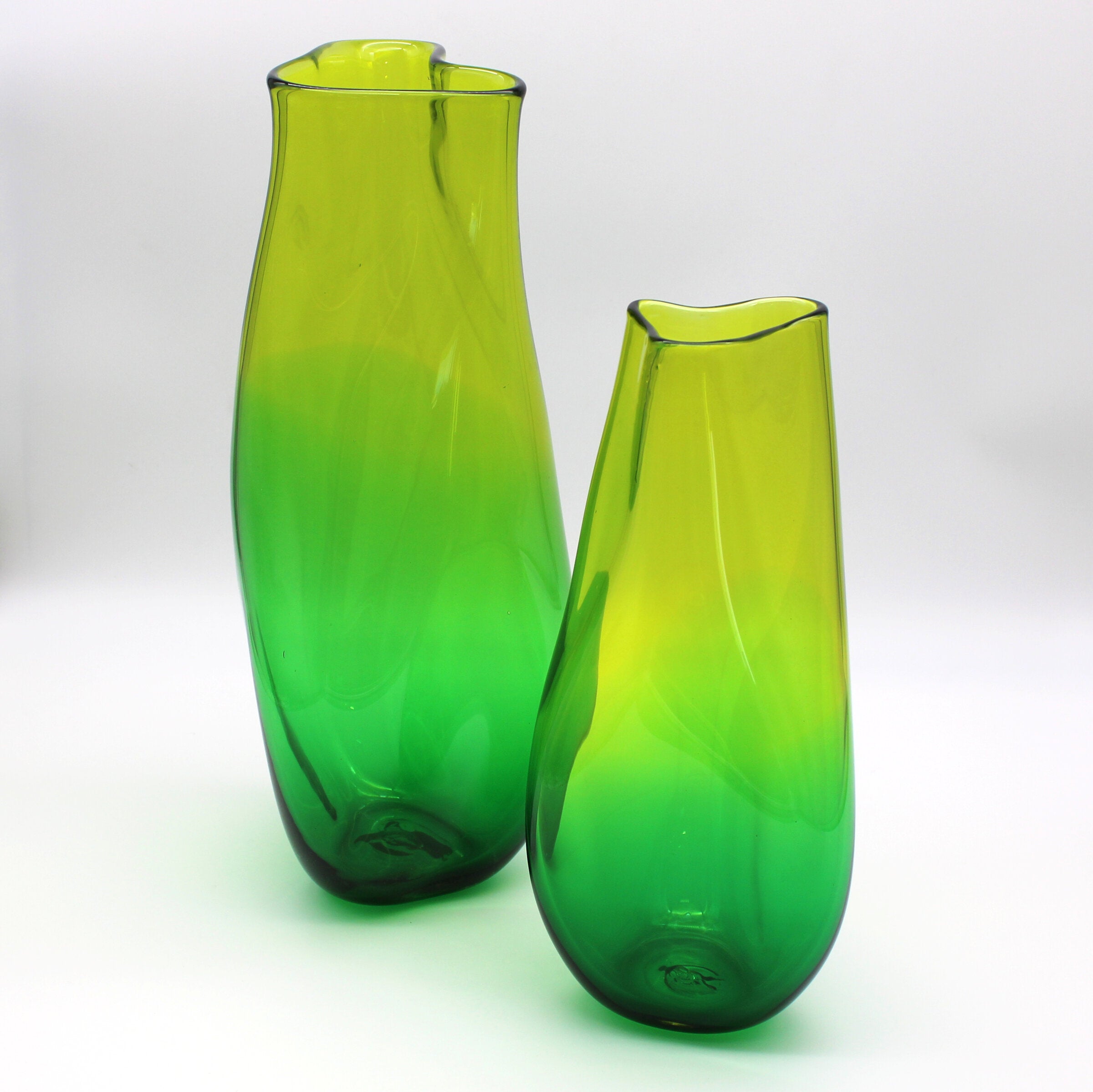 Rumple Vases in Green