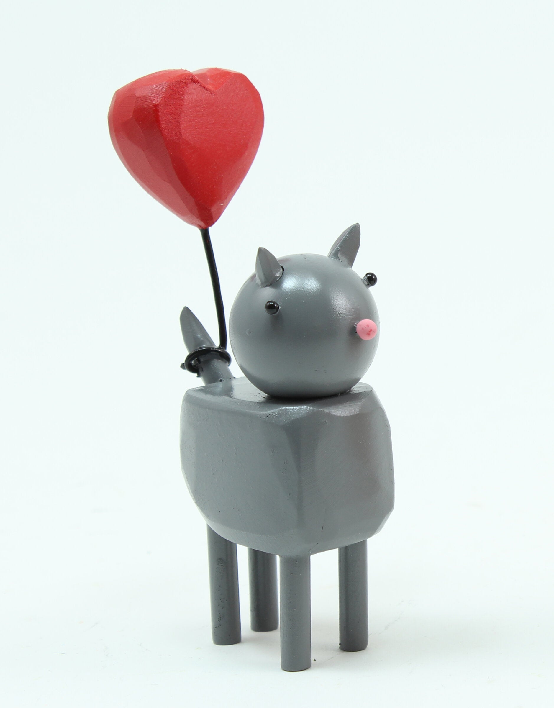 Kitties with Heart Balloons