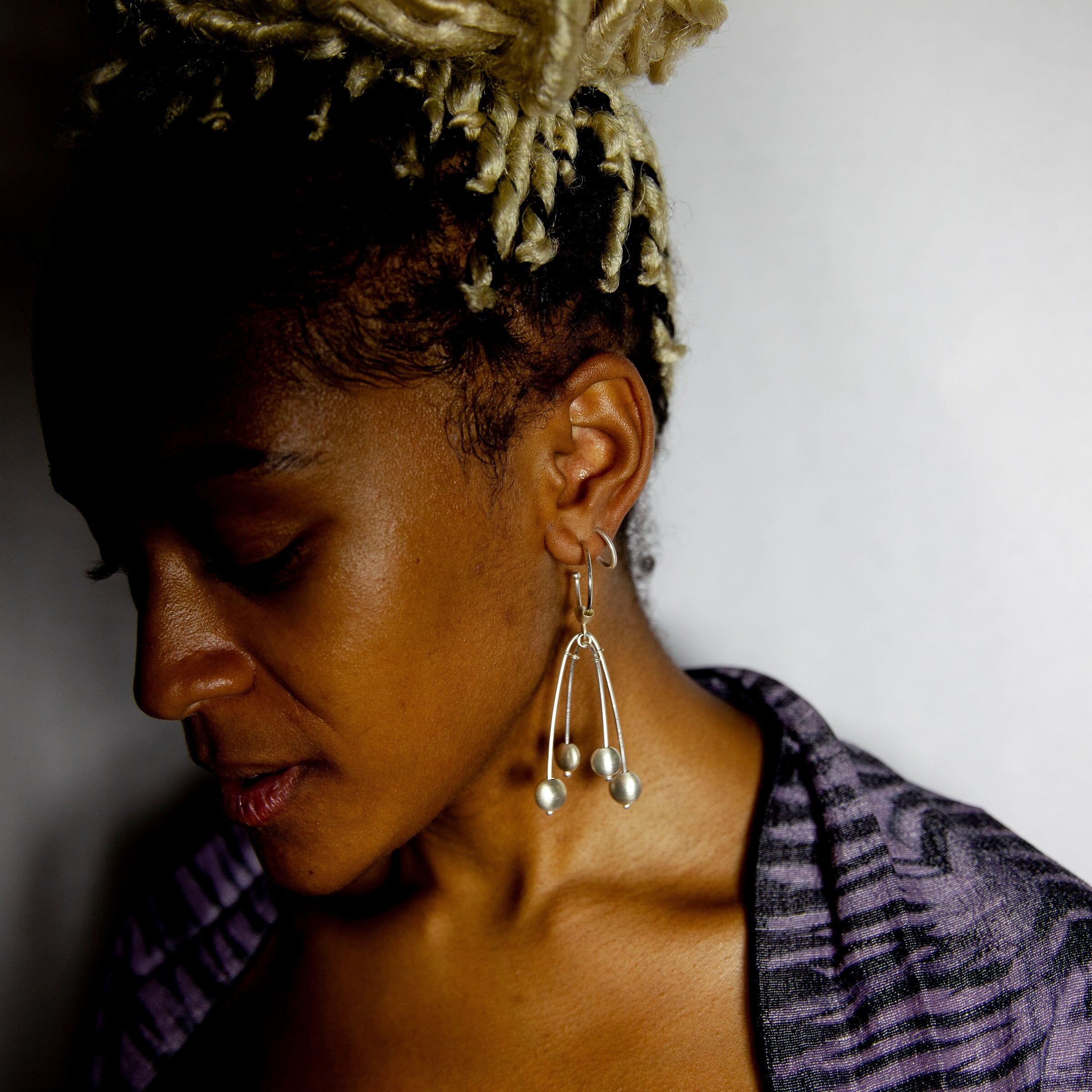 Silver Sparks Earrings