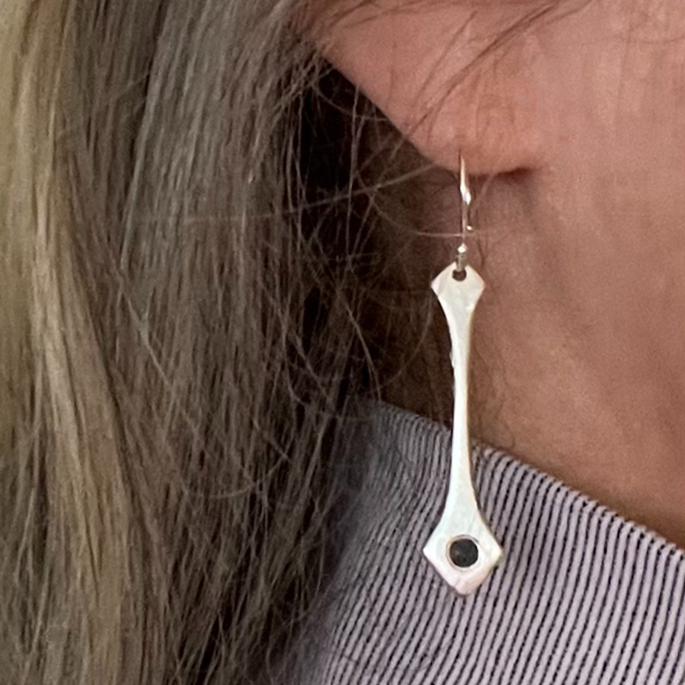 Dune Sterling Silver Drop Earrings