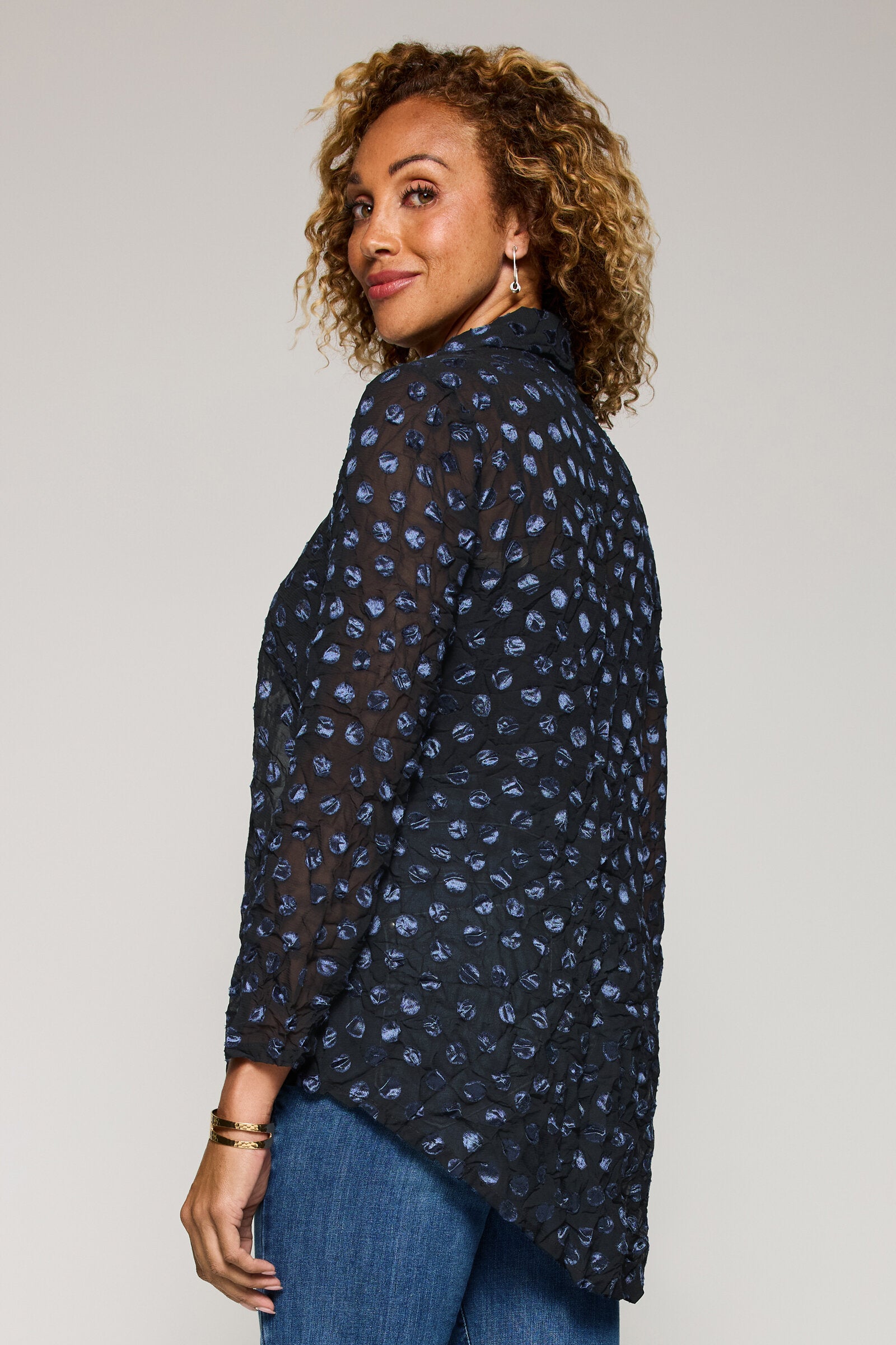 Black/Azure Dot
