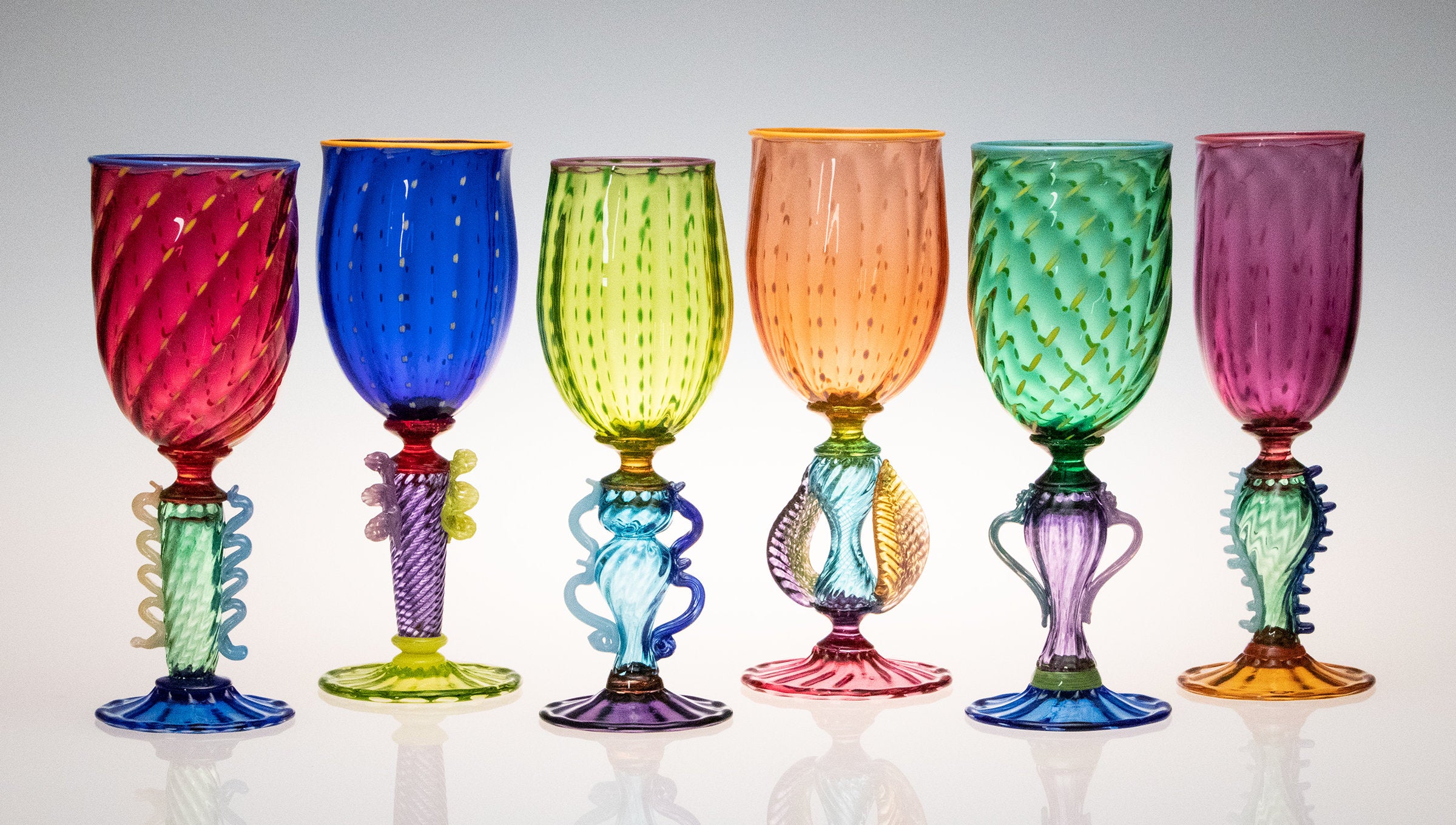 Tutti Frutti Wine Goblets