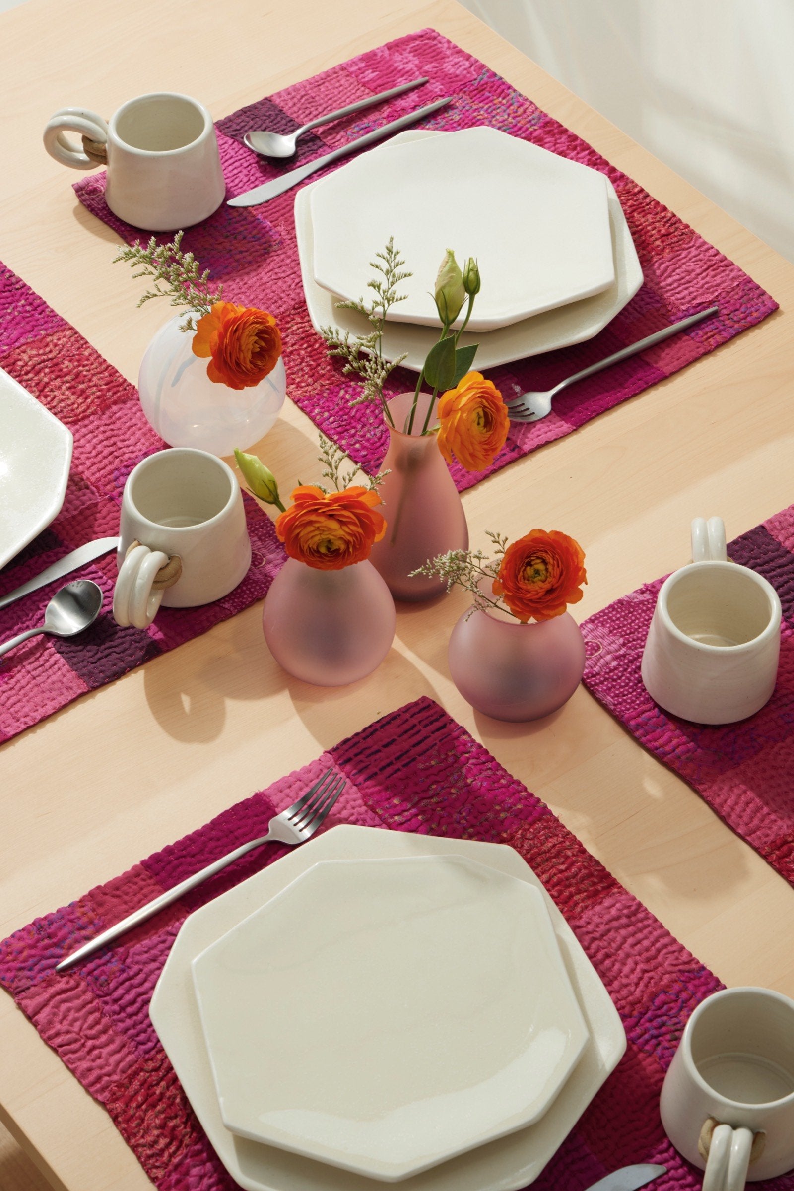 Printed Fray Kantha Placemats