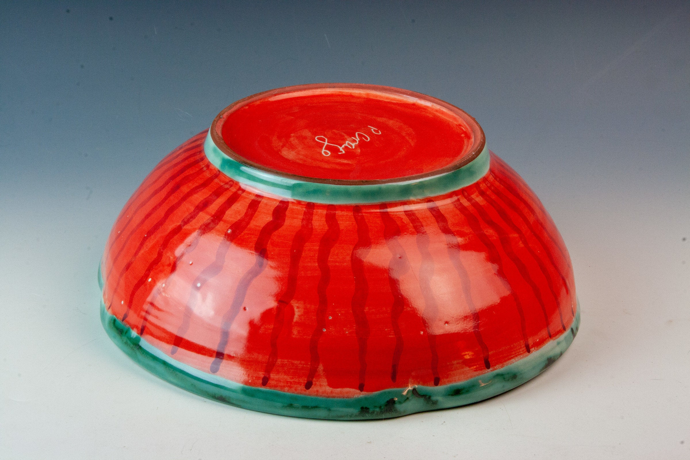 Quatrefoil Red Poppy Bowl