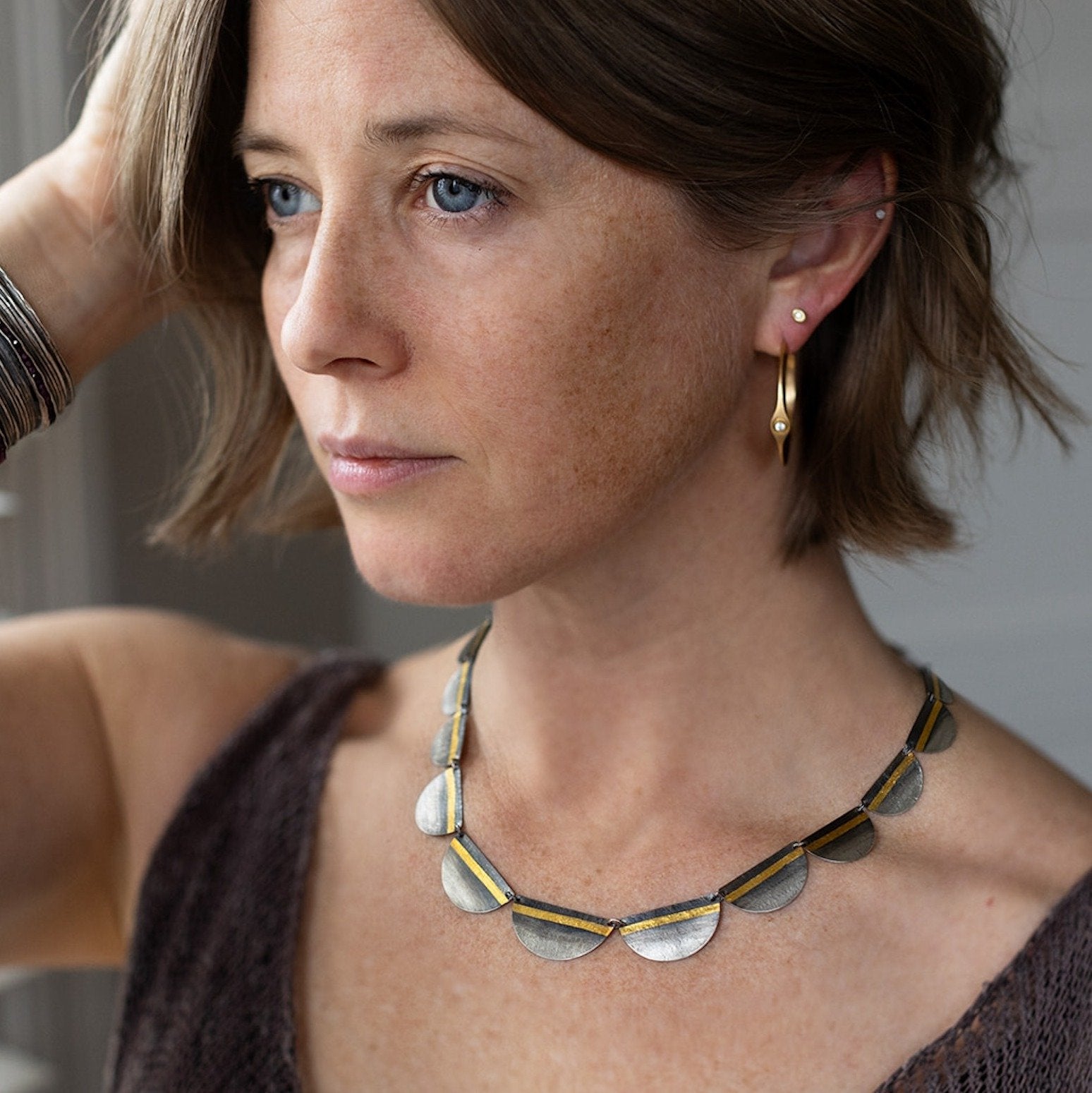 Scalloped Latitude Necklace
