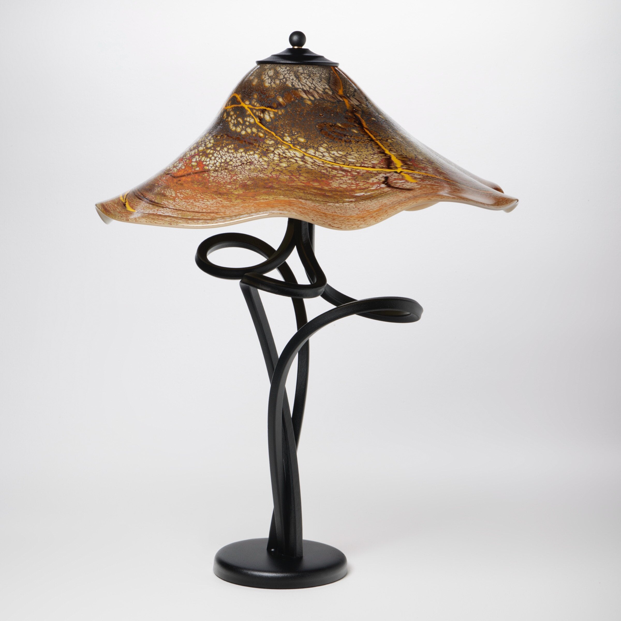 Paprika Fluted Spiral Lamp