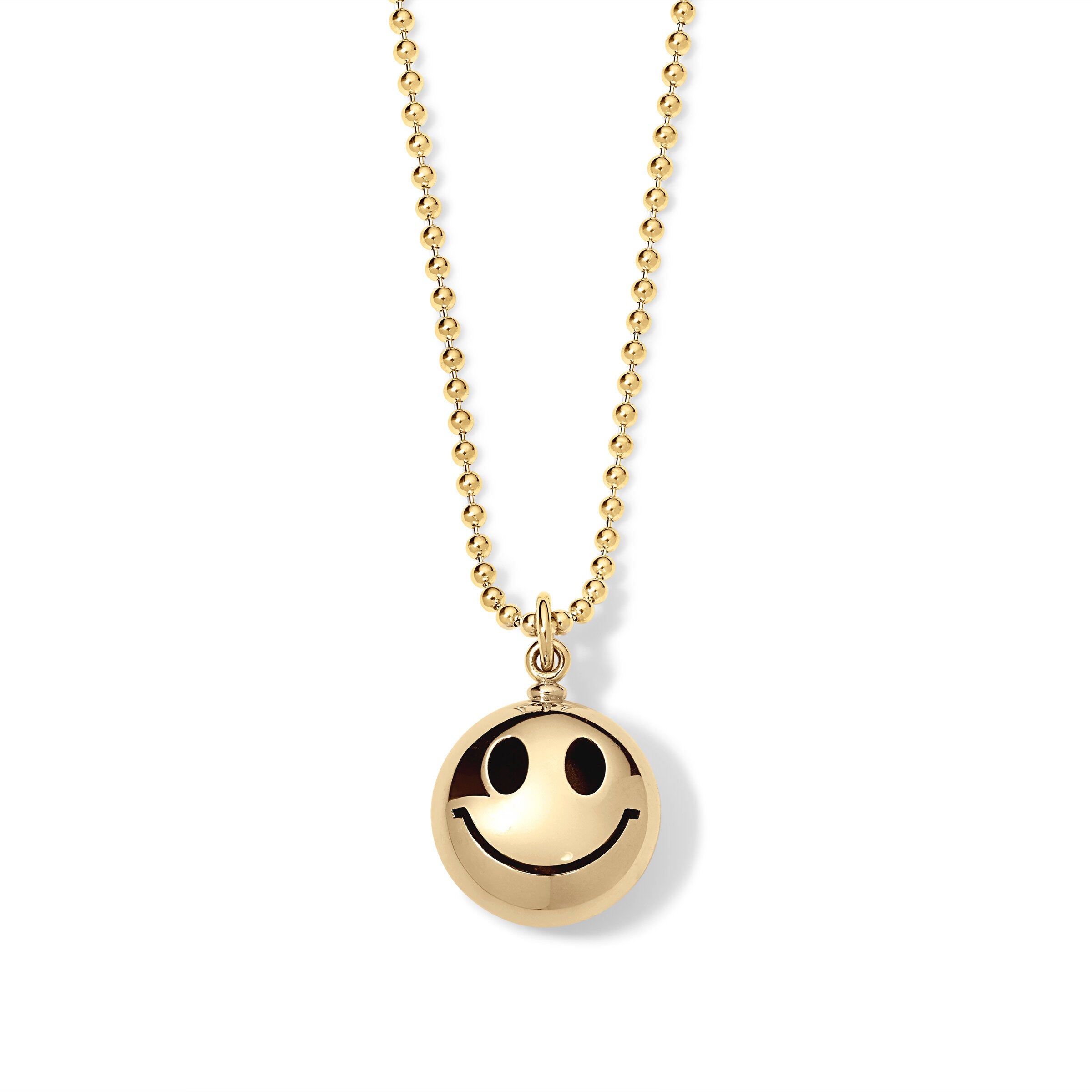 Gold Smiley Face Pendant