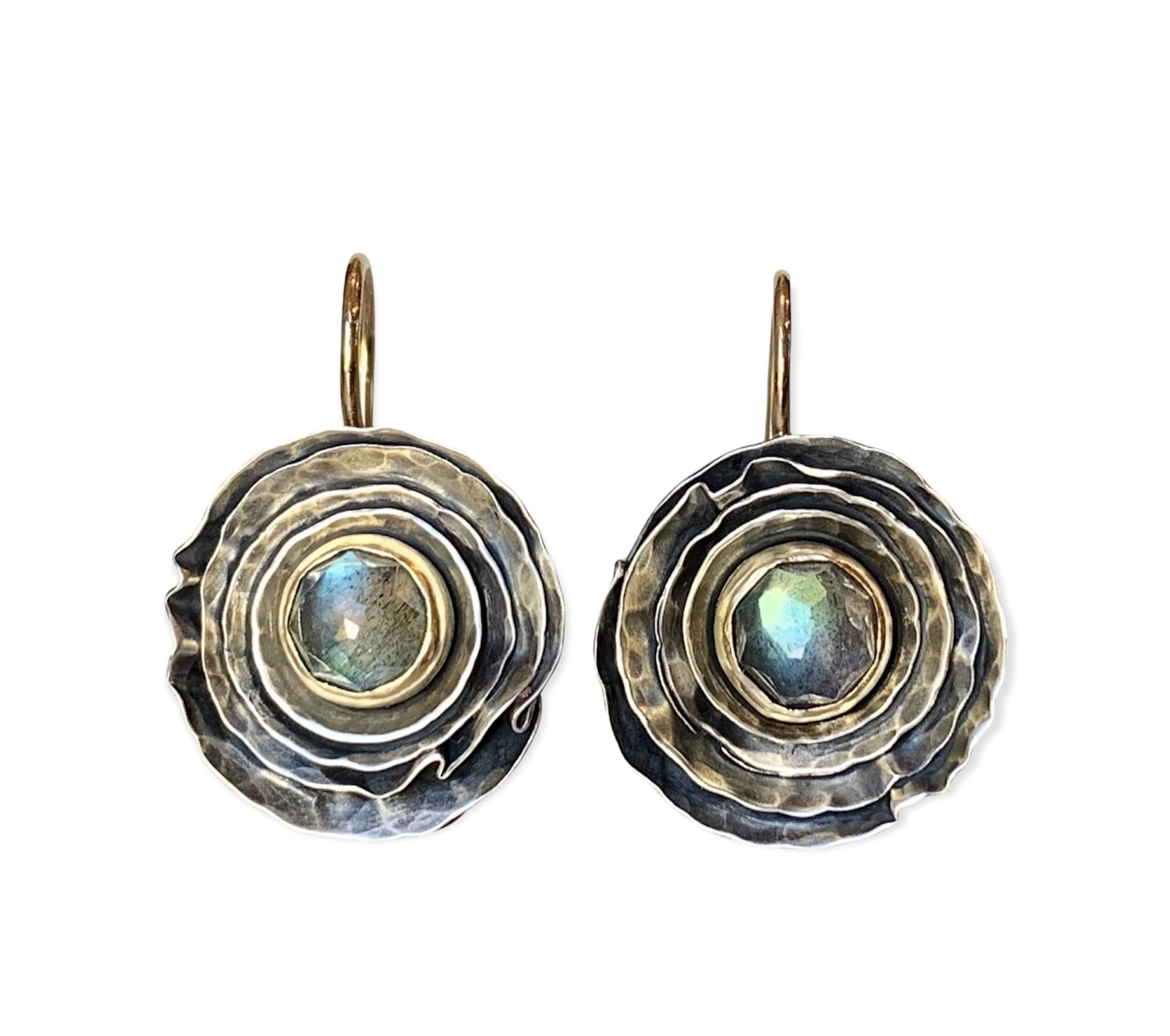 Labradorite Buttercup Earrings