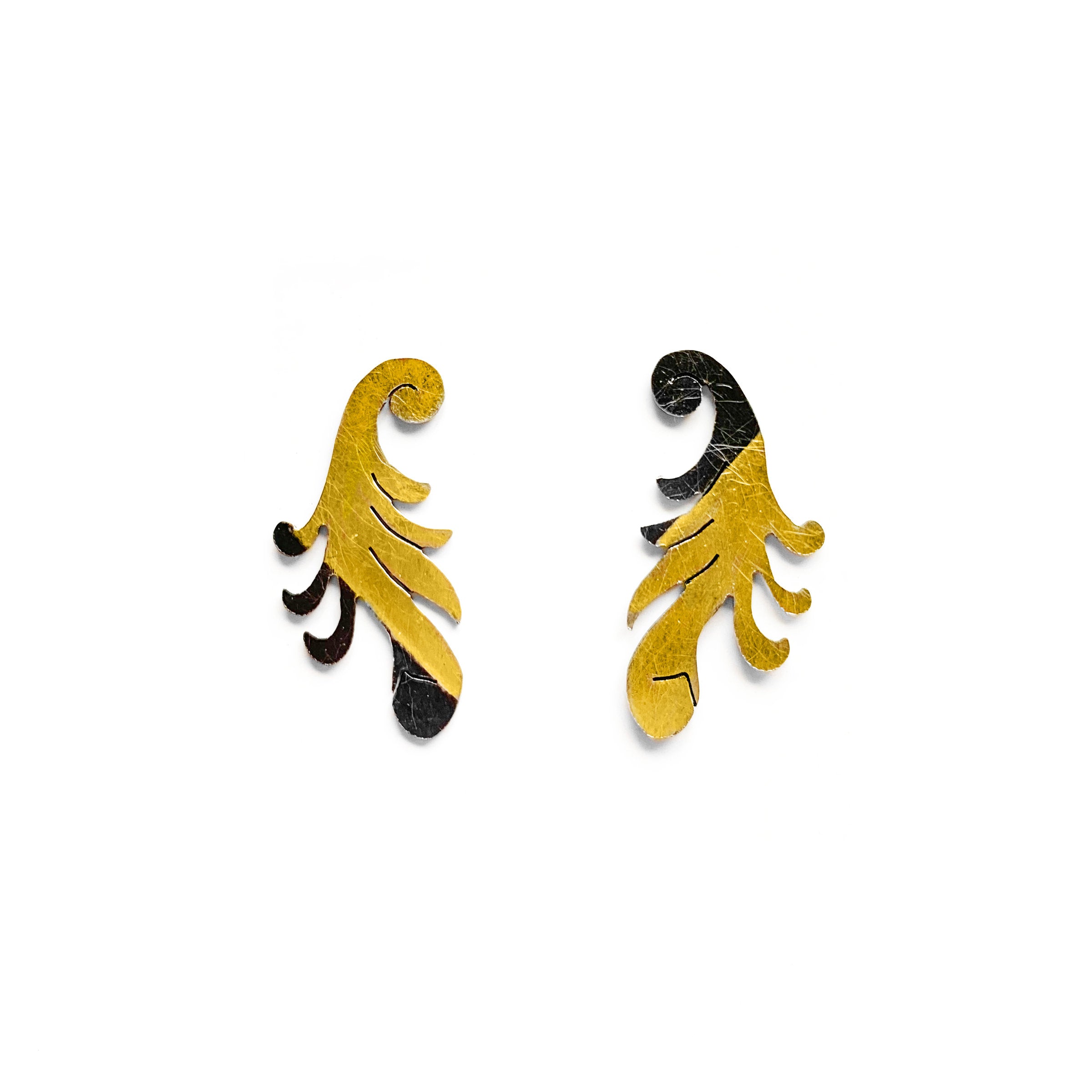 Rococo Phoenix Tail Earrings