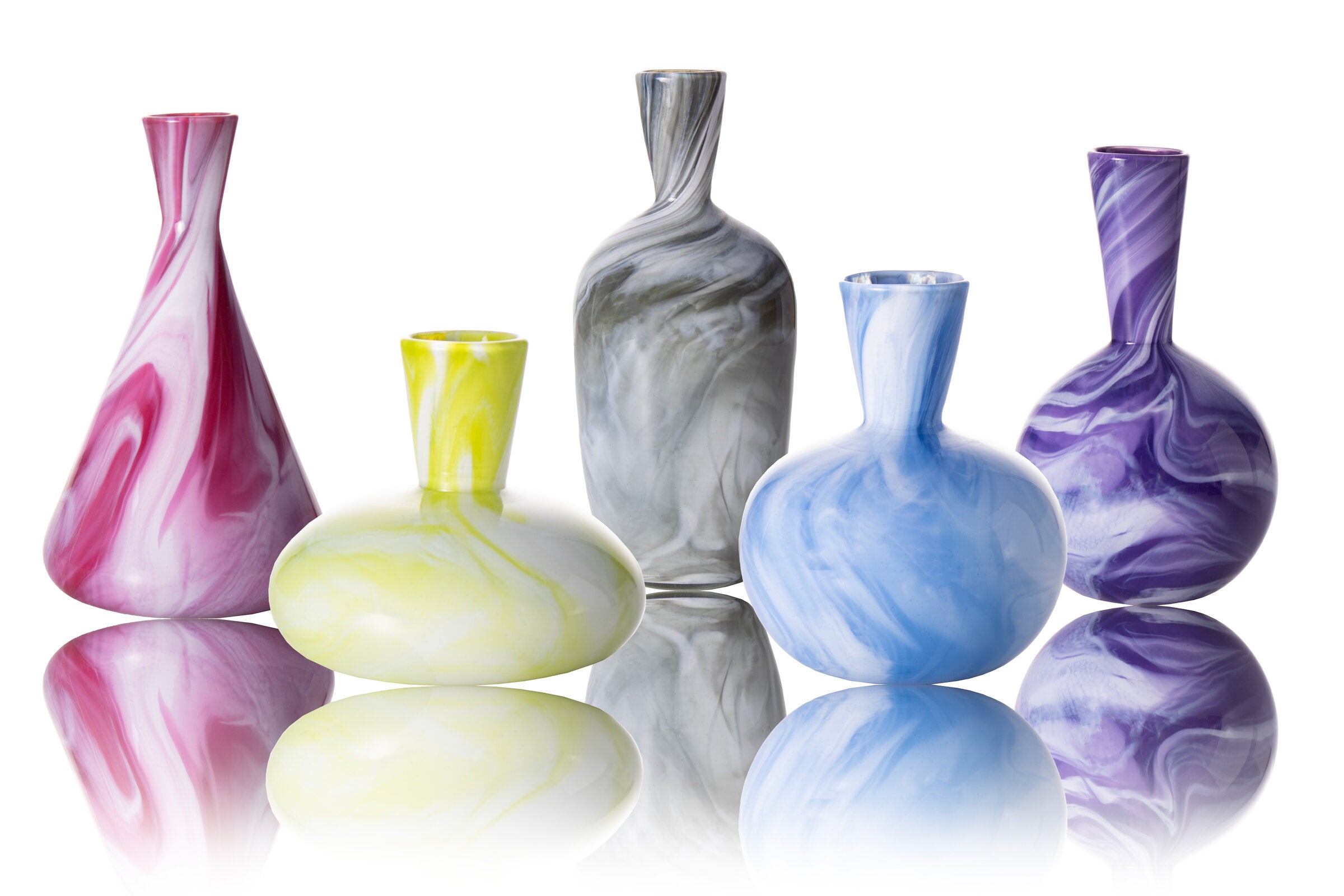 Ruby, Chartreuse, Smokey, Sky, Lavender