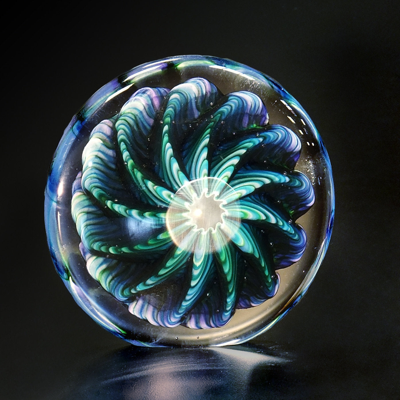Purple, Blue & Green Paperweight
