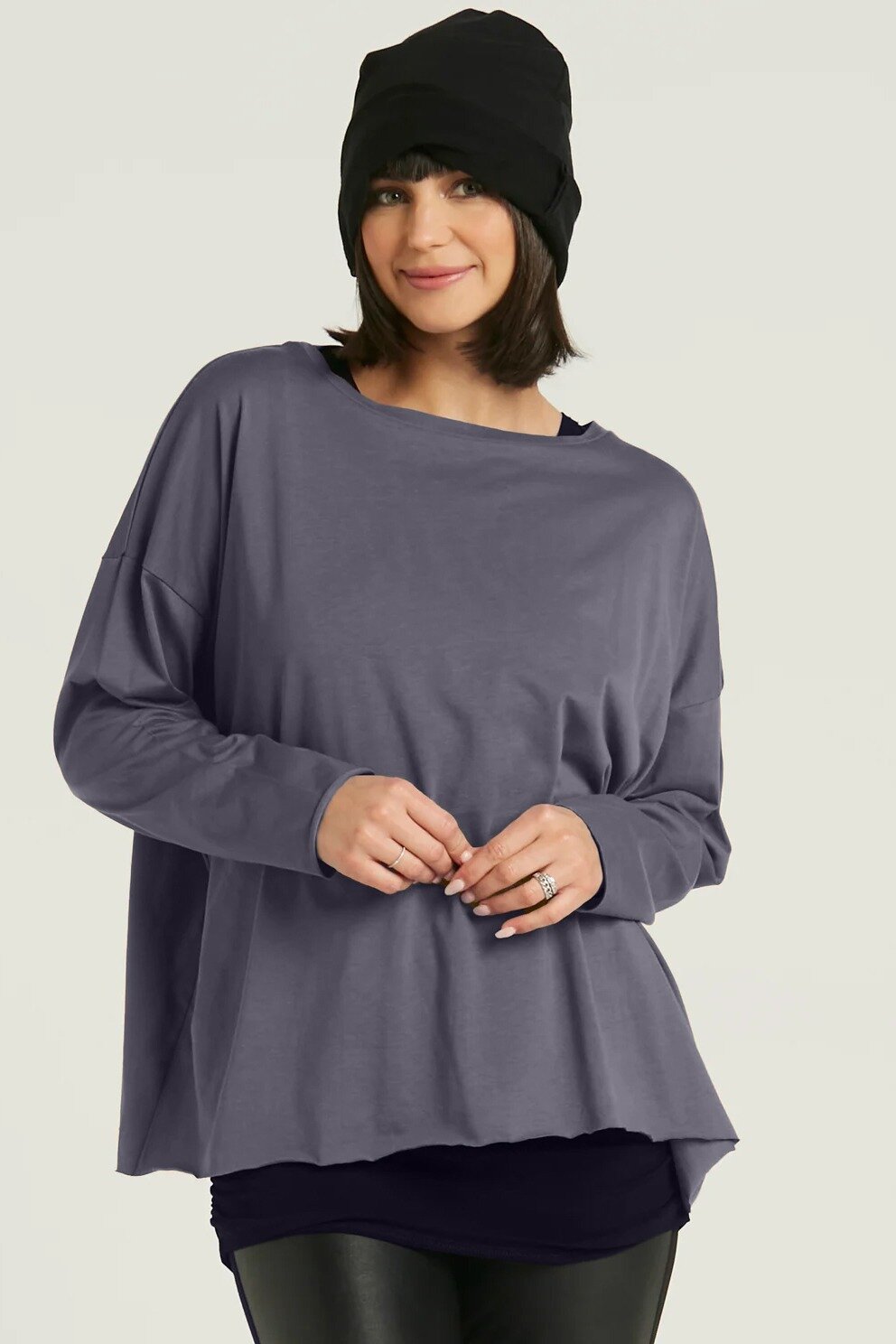 Raw Hem Boxy Tee