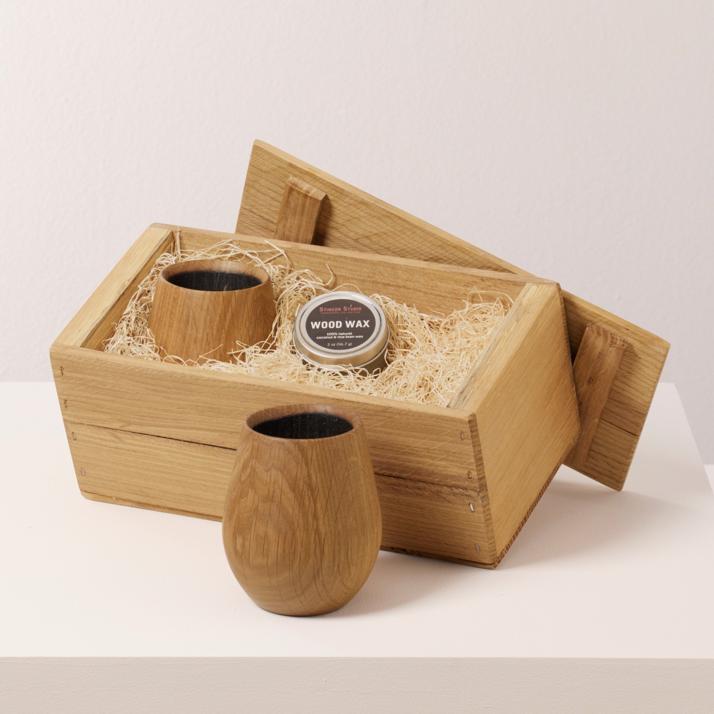 Oak Whiskey Tumblers · Artful Home