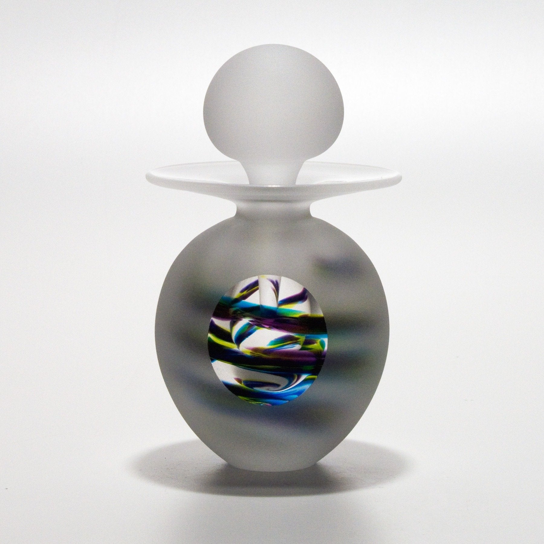 Frosted Helix Egg Perfume Bottle