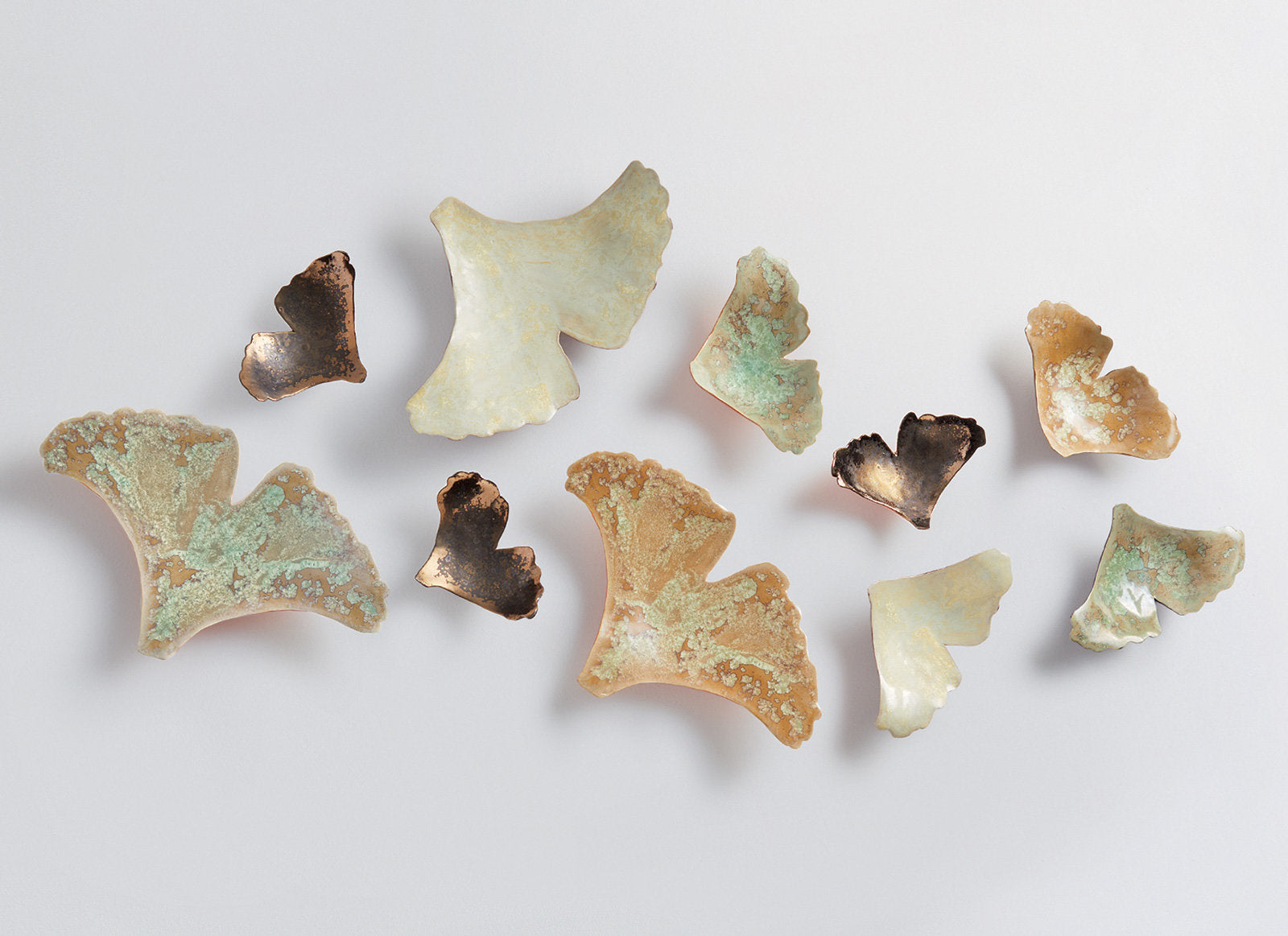 Ginkgoes in Crystal and Gold