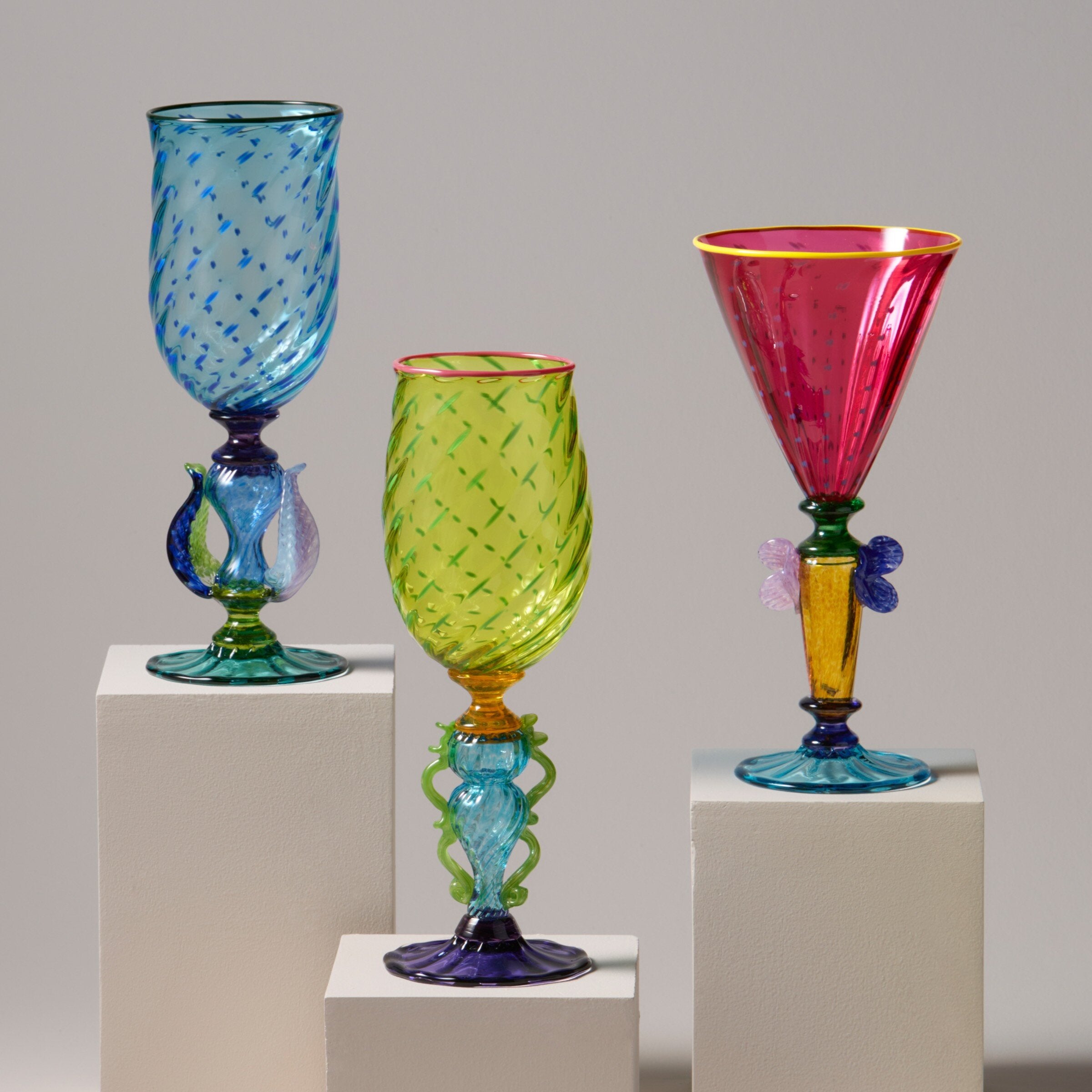 Tutti Frutti Wine Goblets