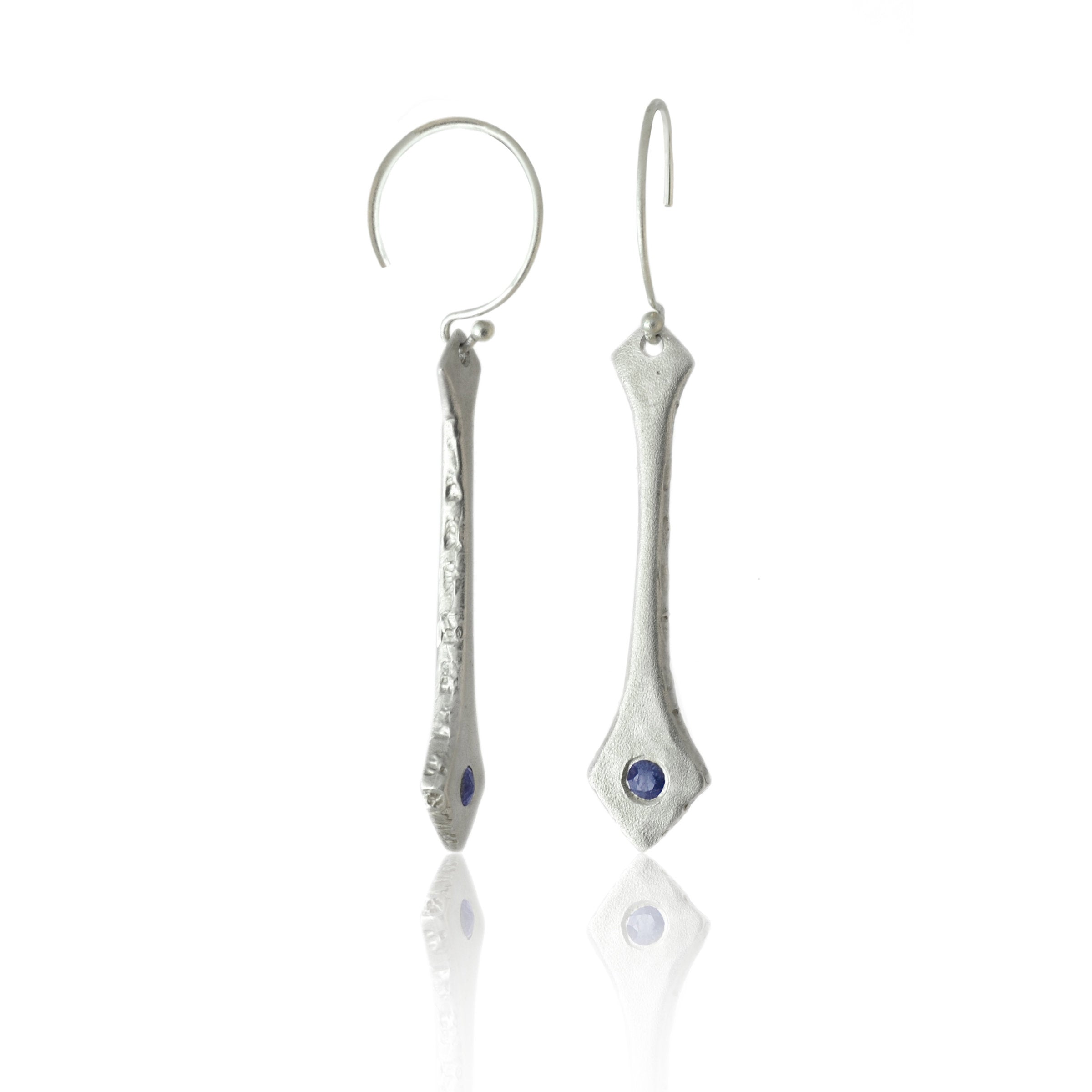 Dune Sterling Silver Drop Earrings