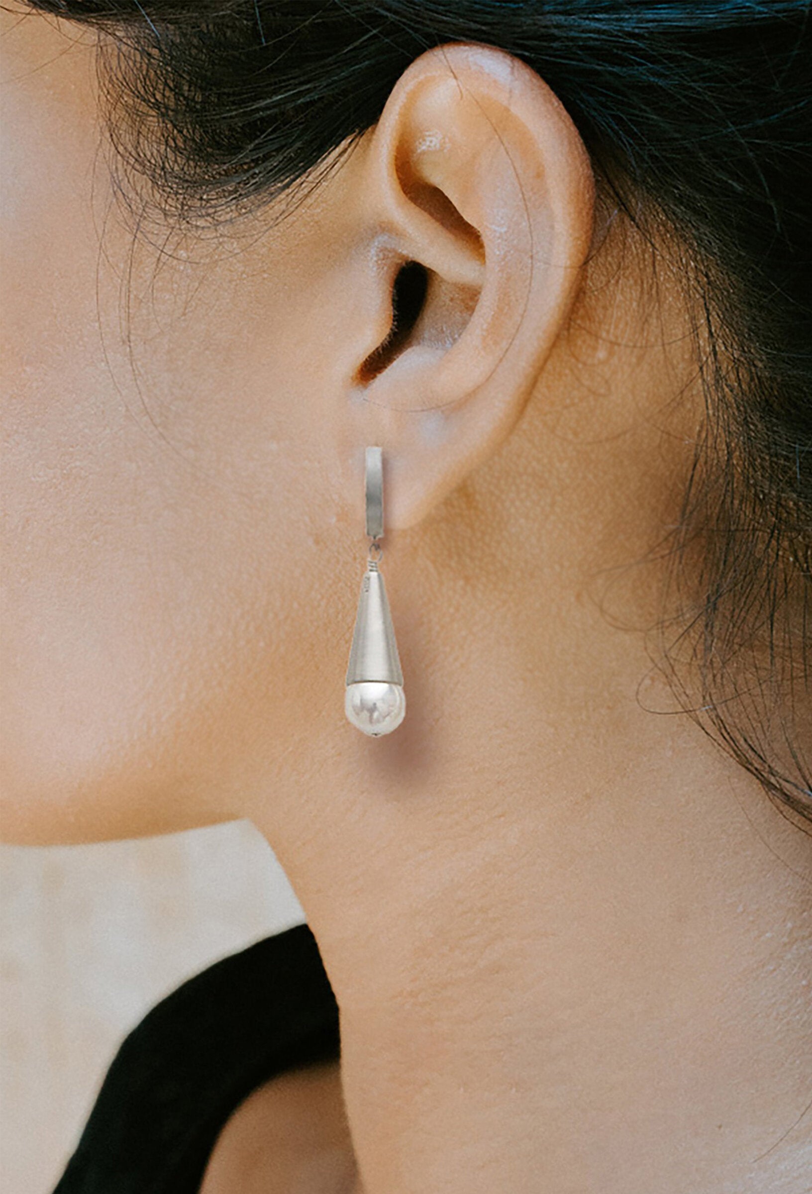 Pearl Cone Earrings
