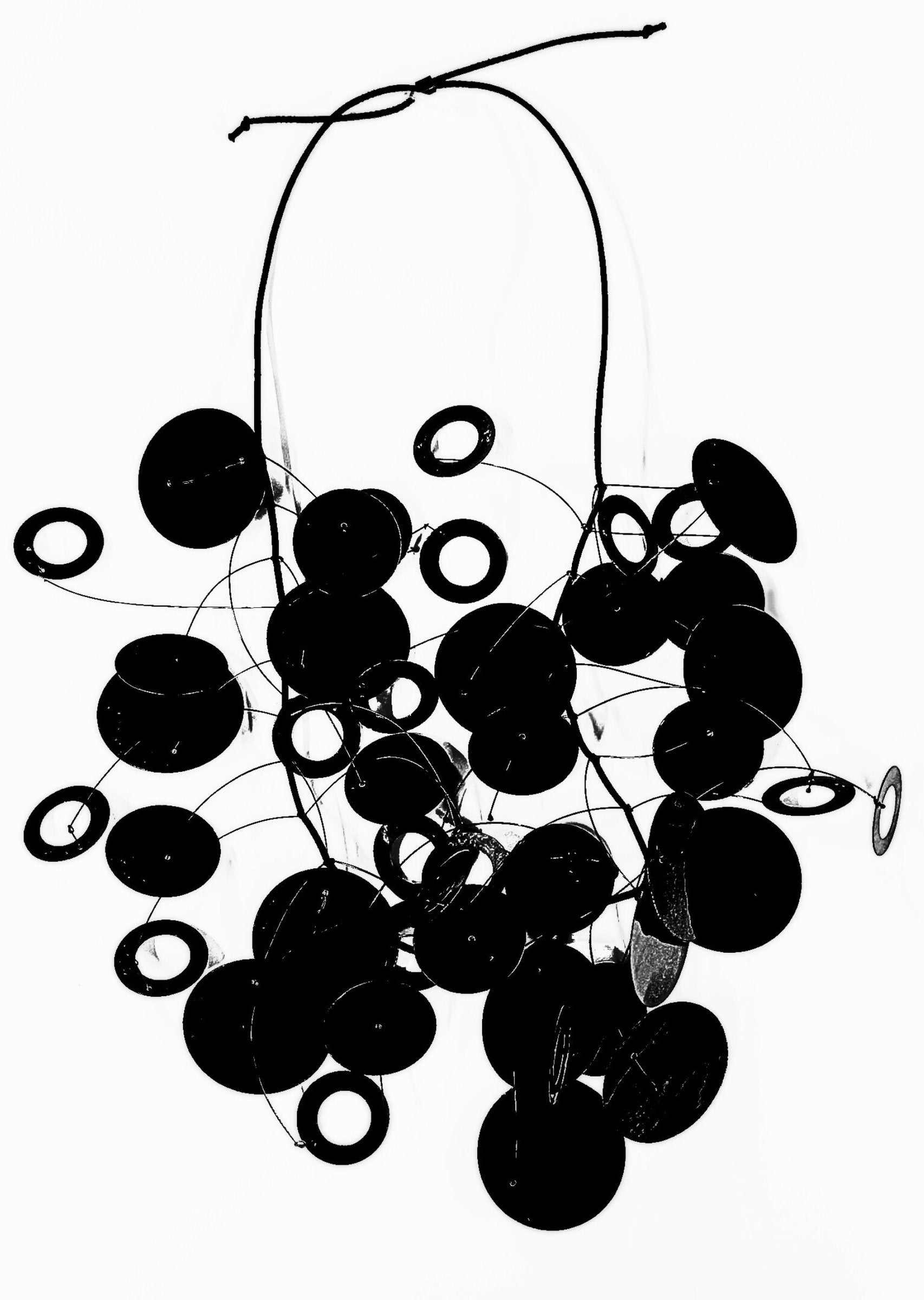 Black Circle Necklace