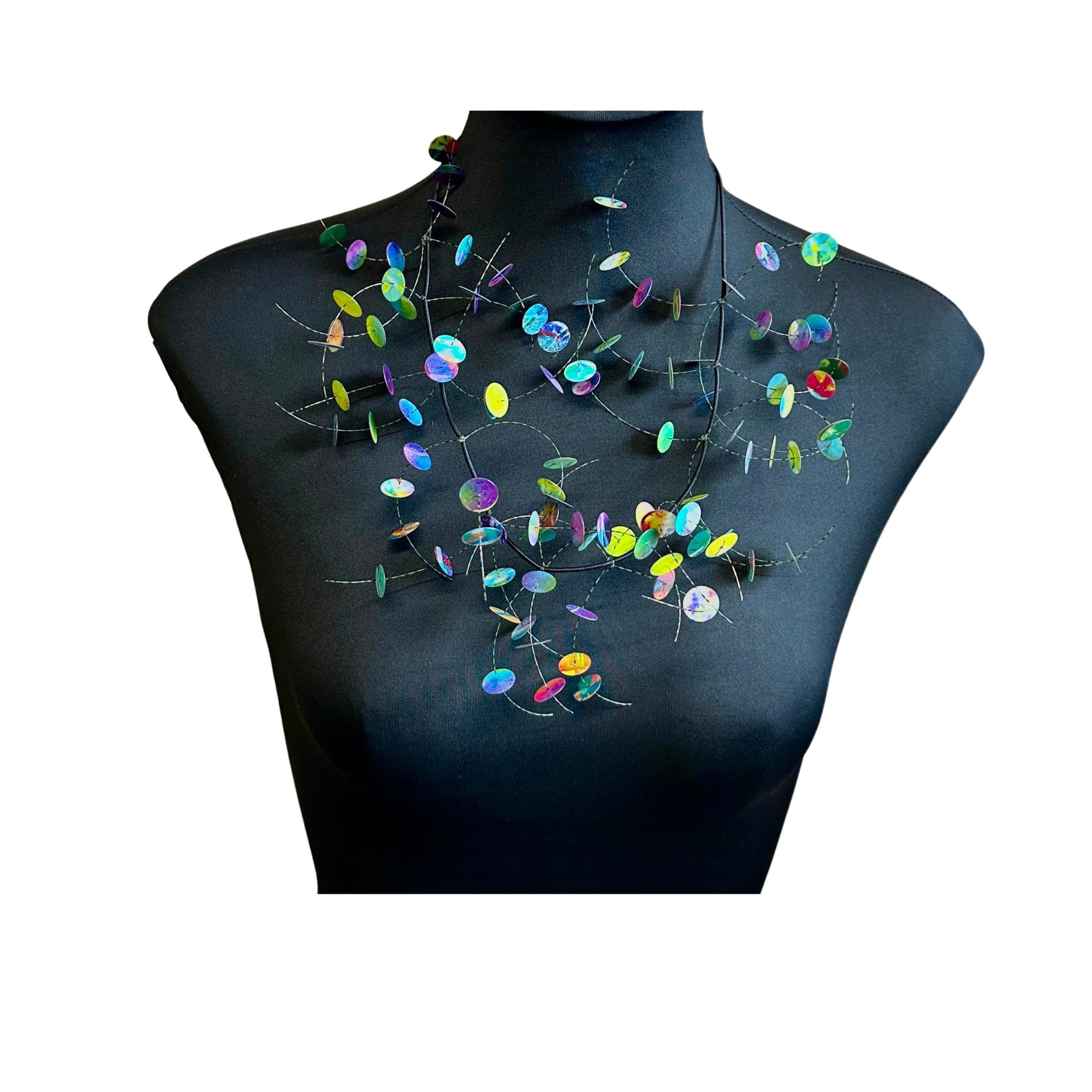 Multicolor Shortie Kinetics Necklace