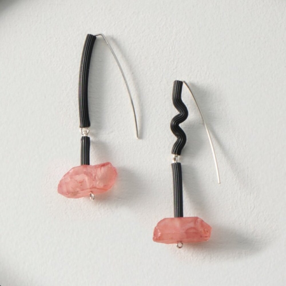 Pink Crystal Earrings