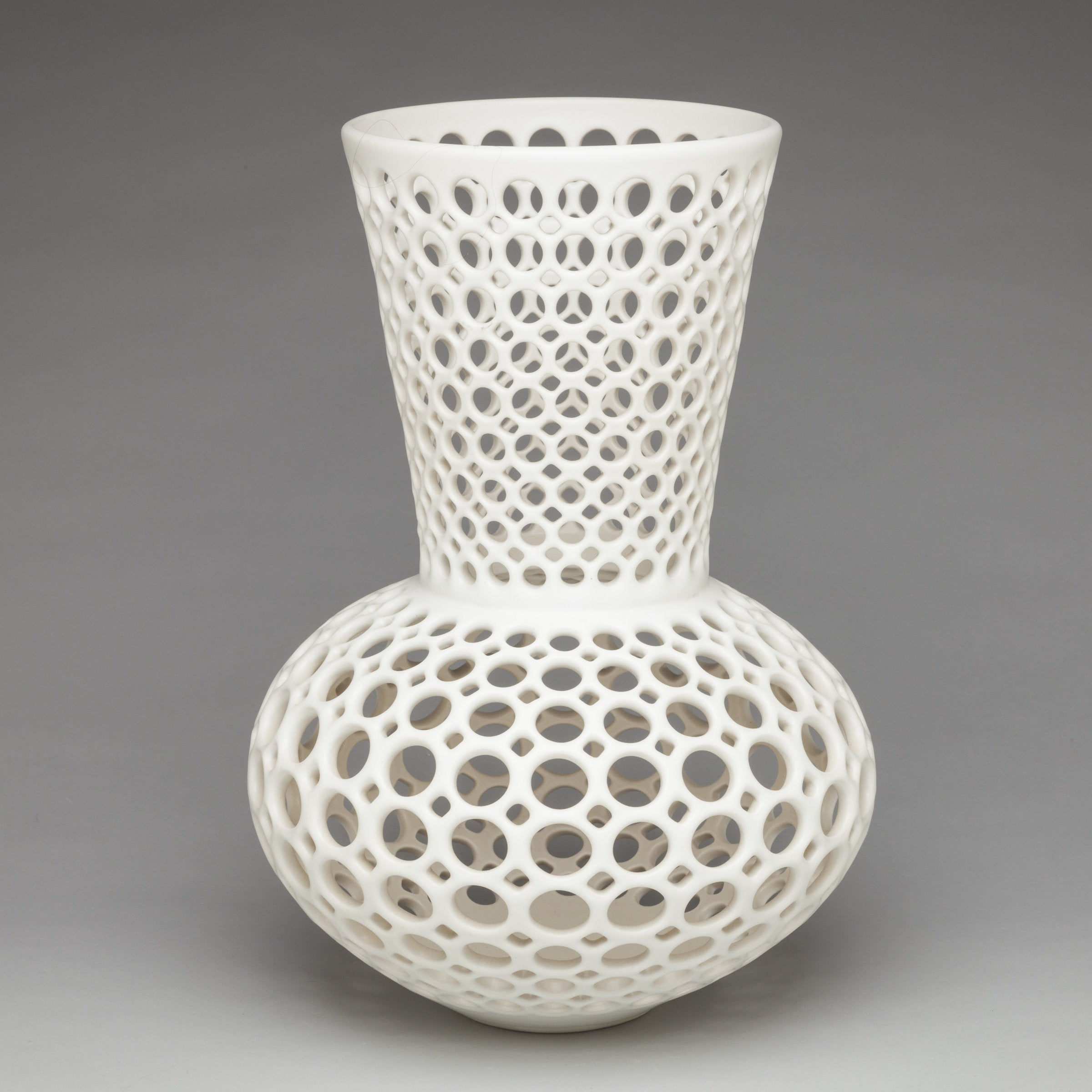 White Pierced Vase