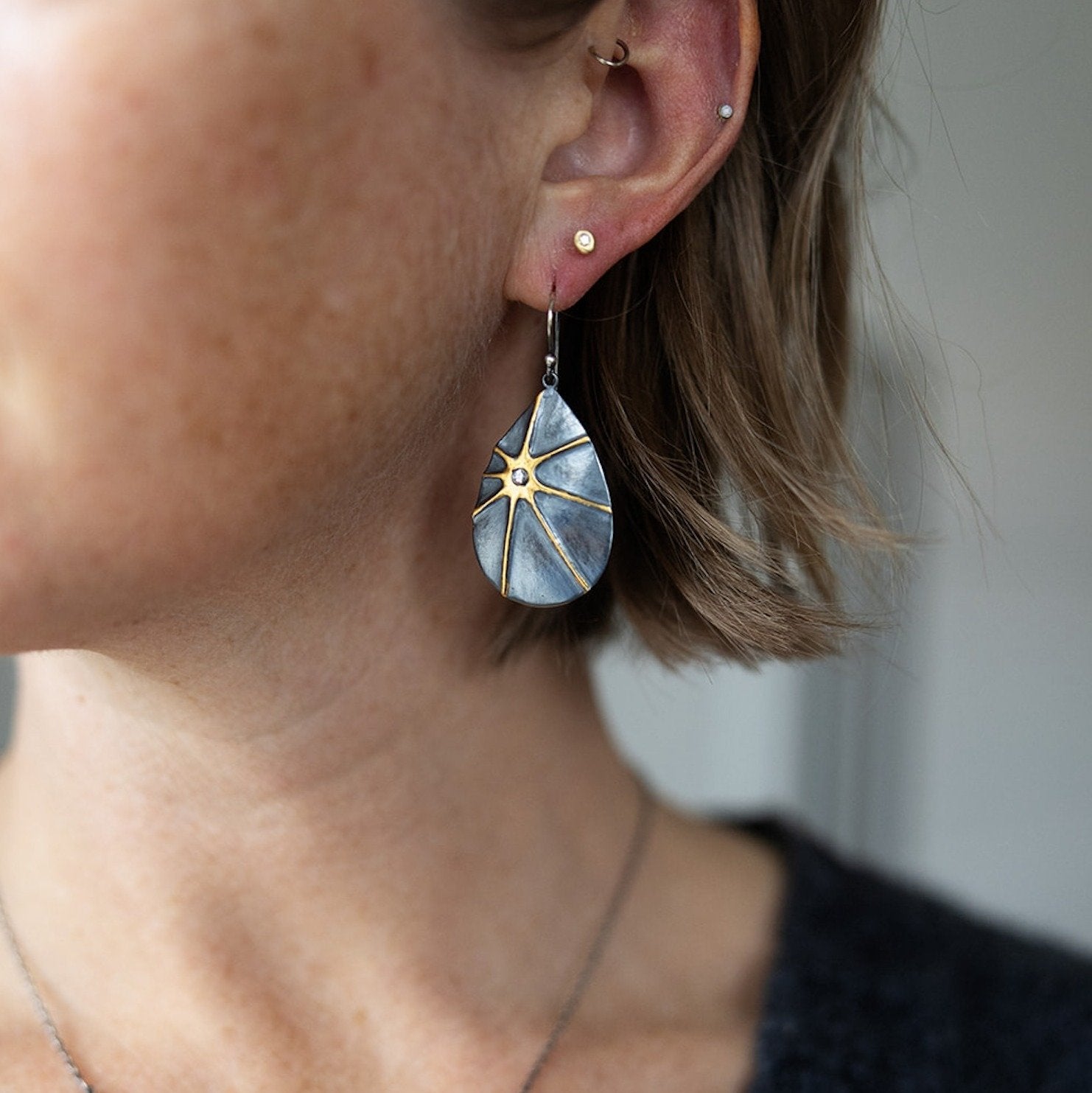 Diamond Burst Earrings