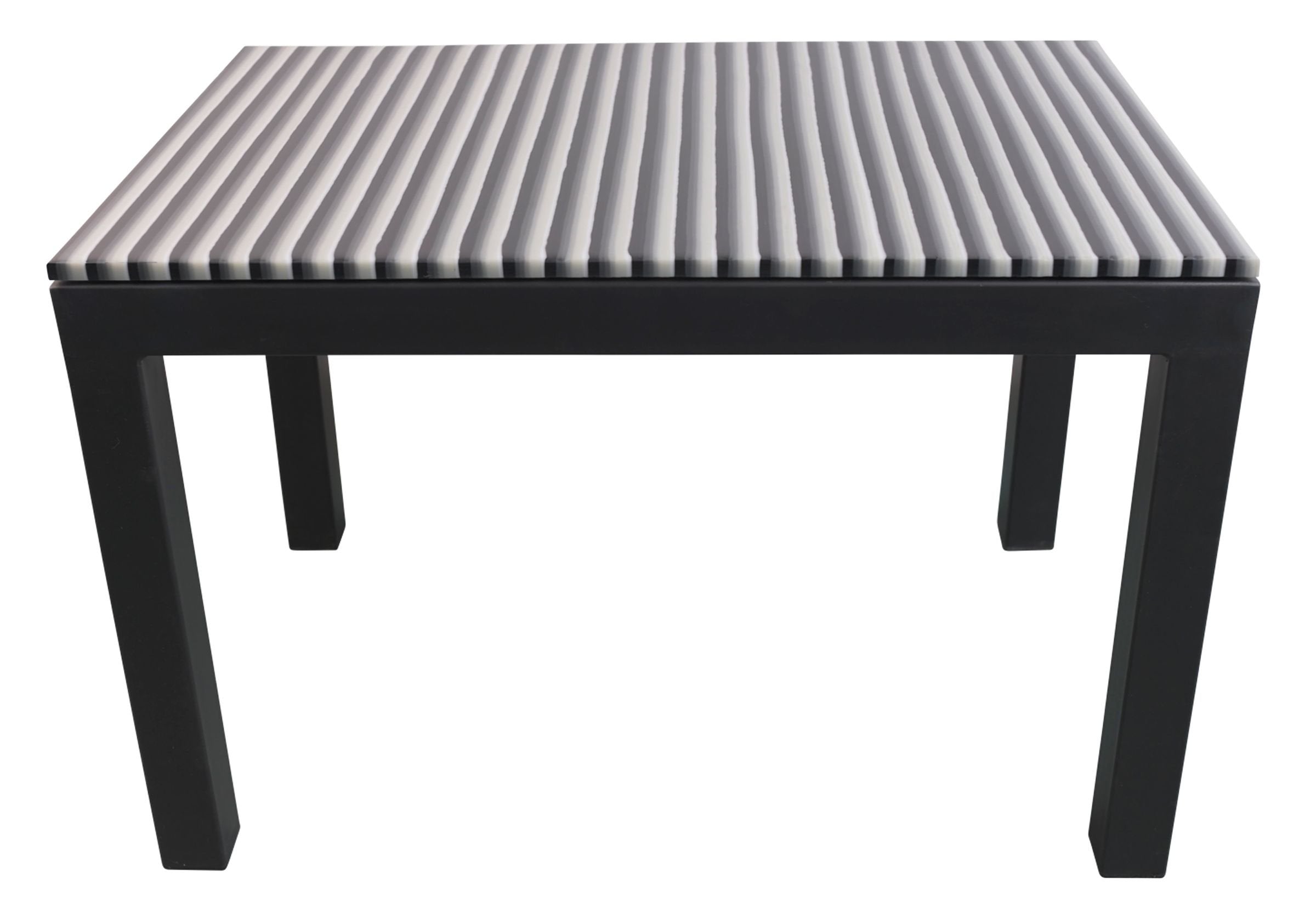 Black and White Glass Table