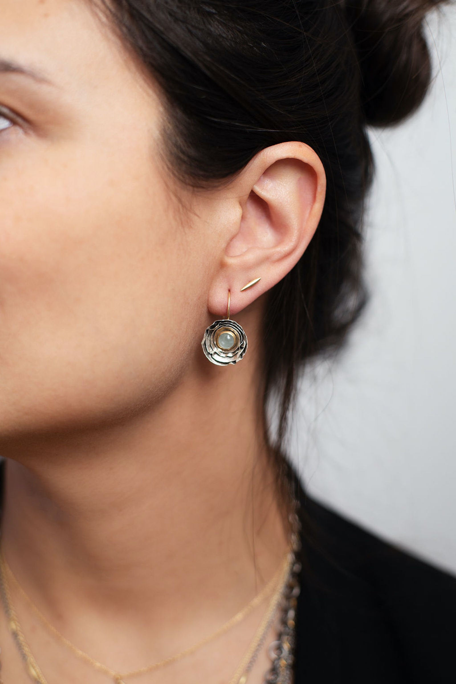 Labradorite Buttercup Earrings