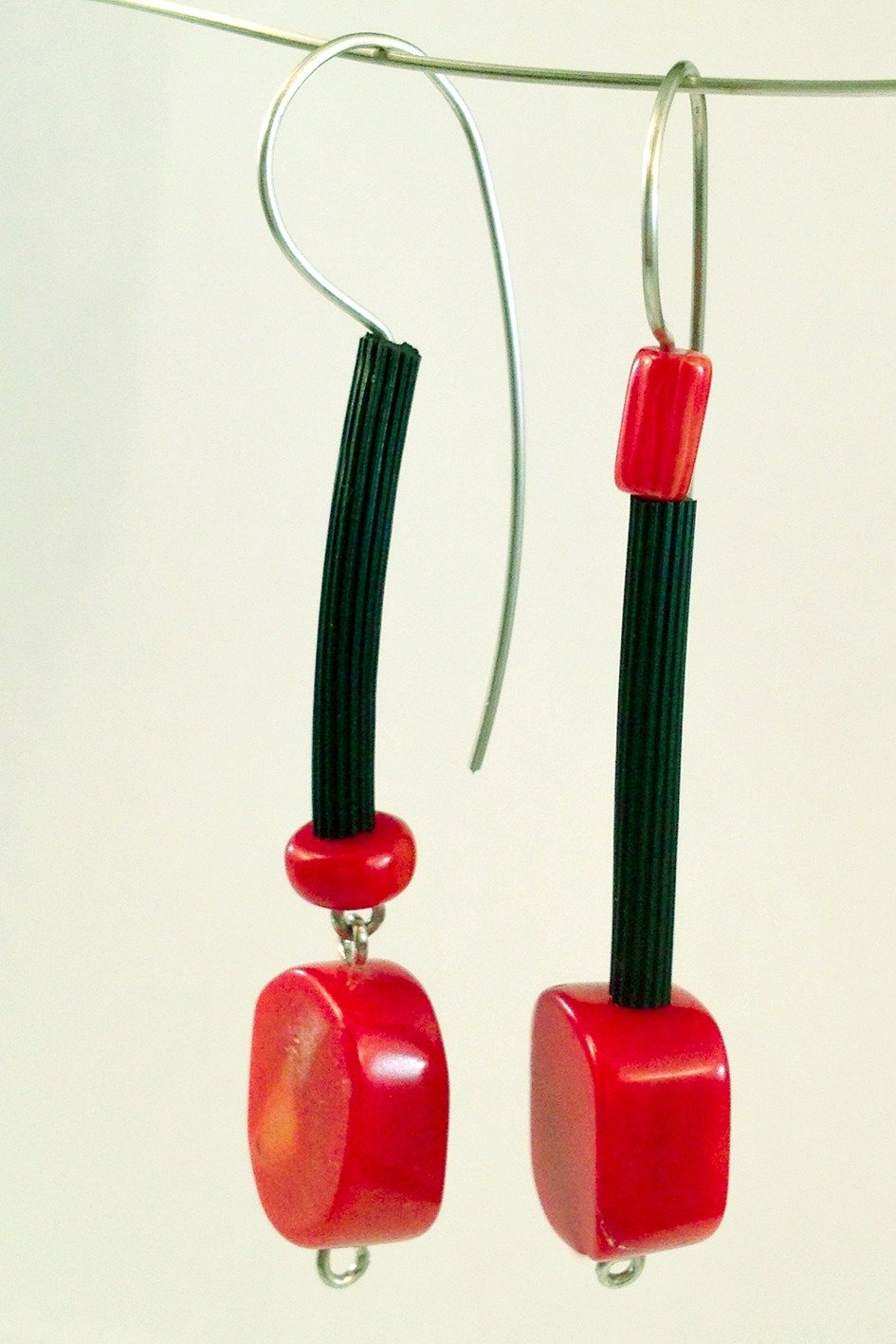 Fun with Coral Earrings