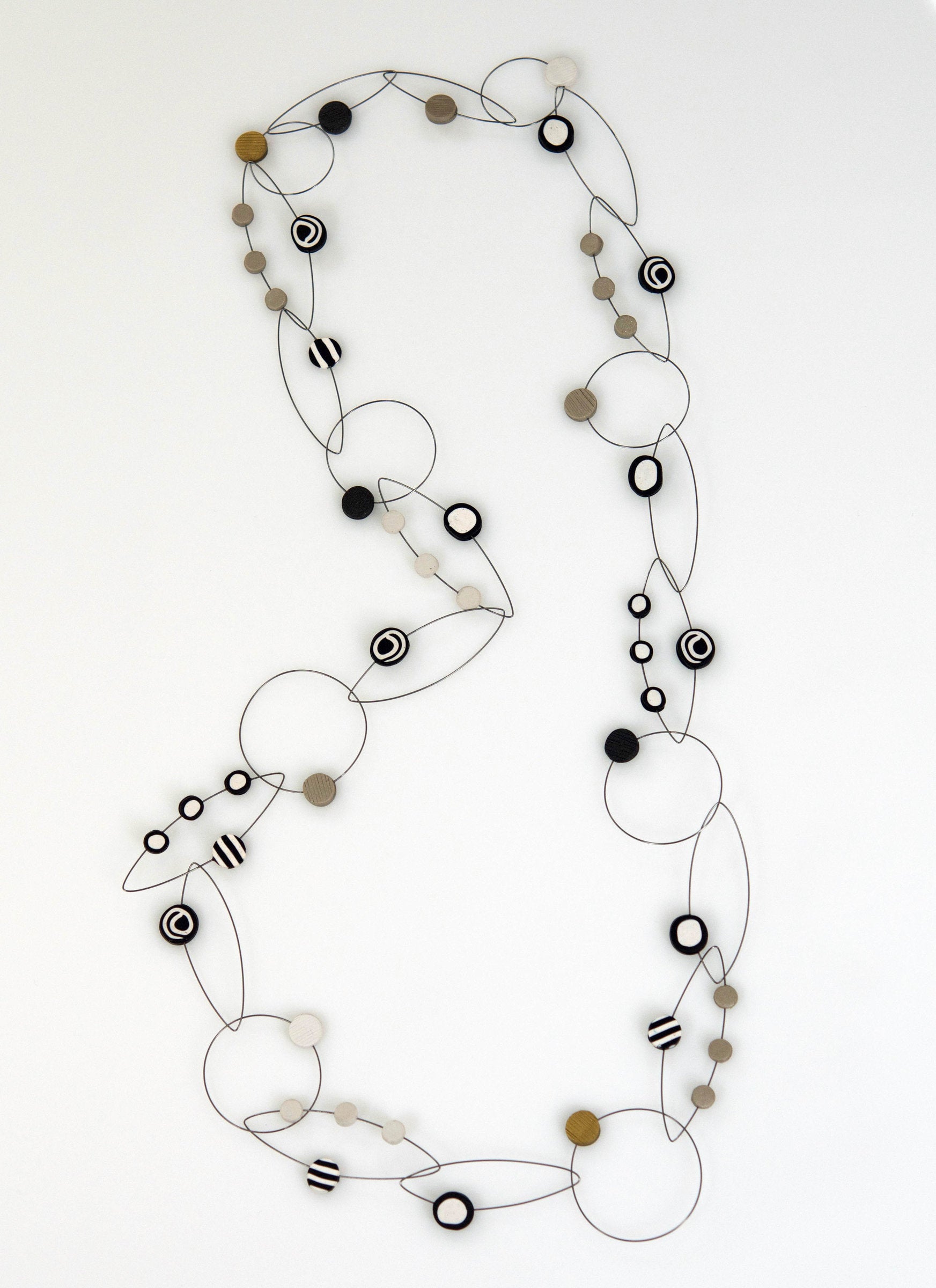 Black & White Dots Necklace