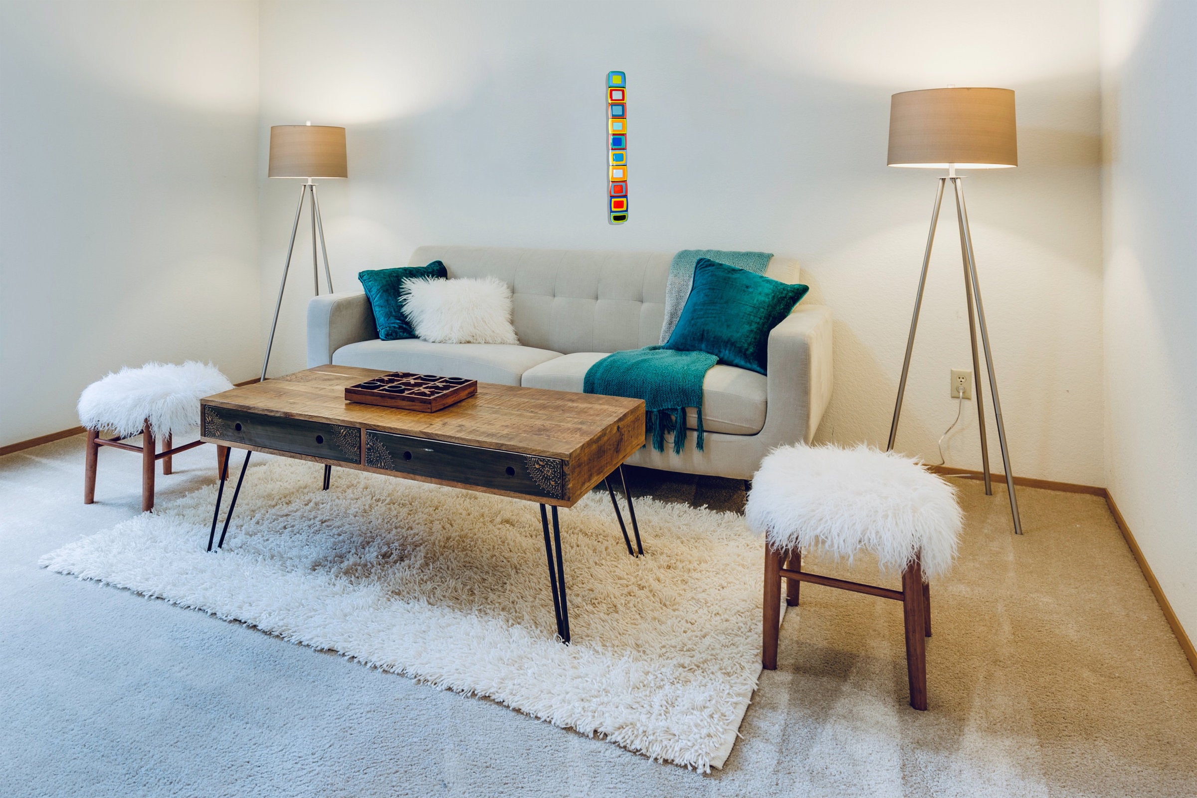 Carnival Story Pole with Colorful Centers