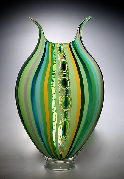 Rainforest Foglio By David Patchen Art Glass Vessel Artful Home